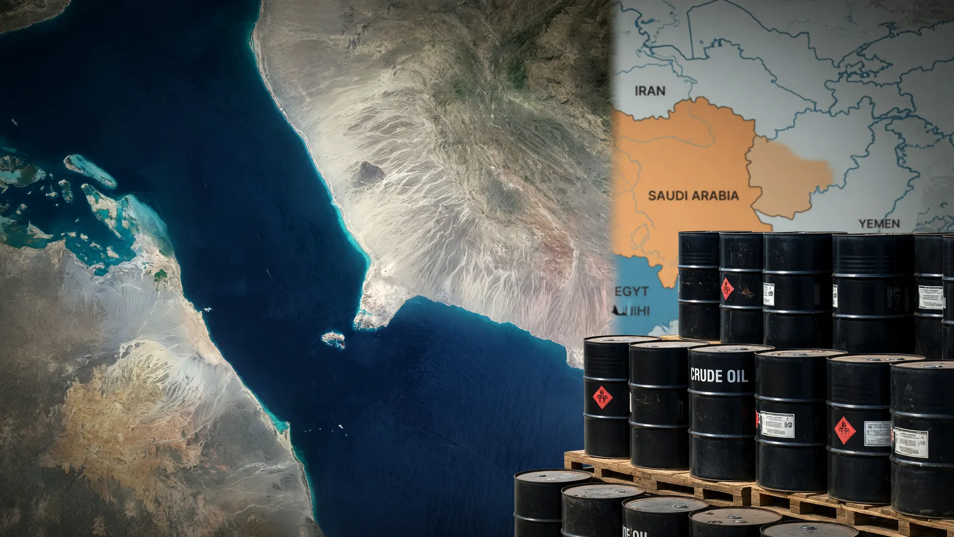 Bab el-Mandeb sob ameaça: satélite mostra estratégico bloqueio de petróleo houthis