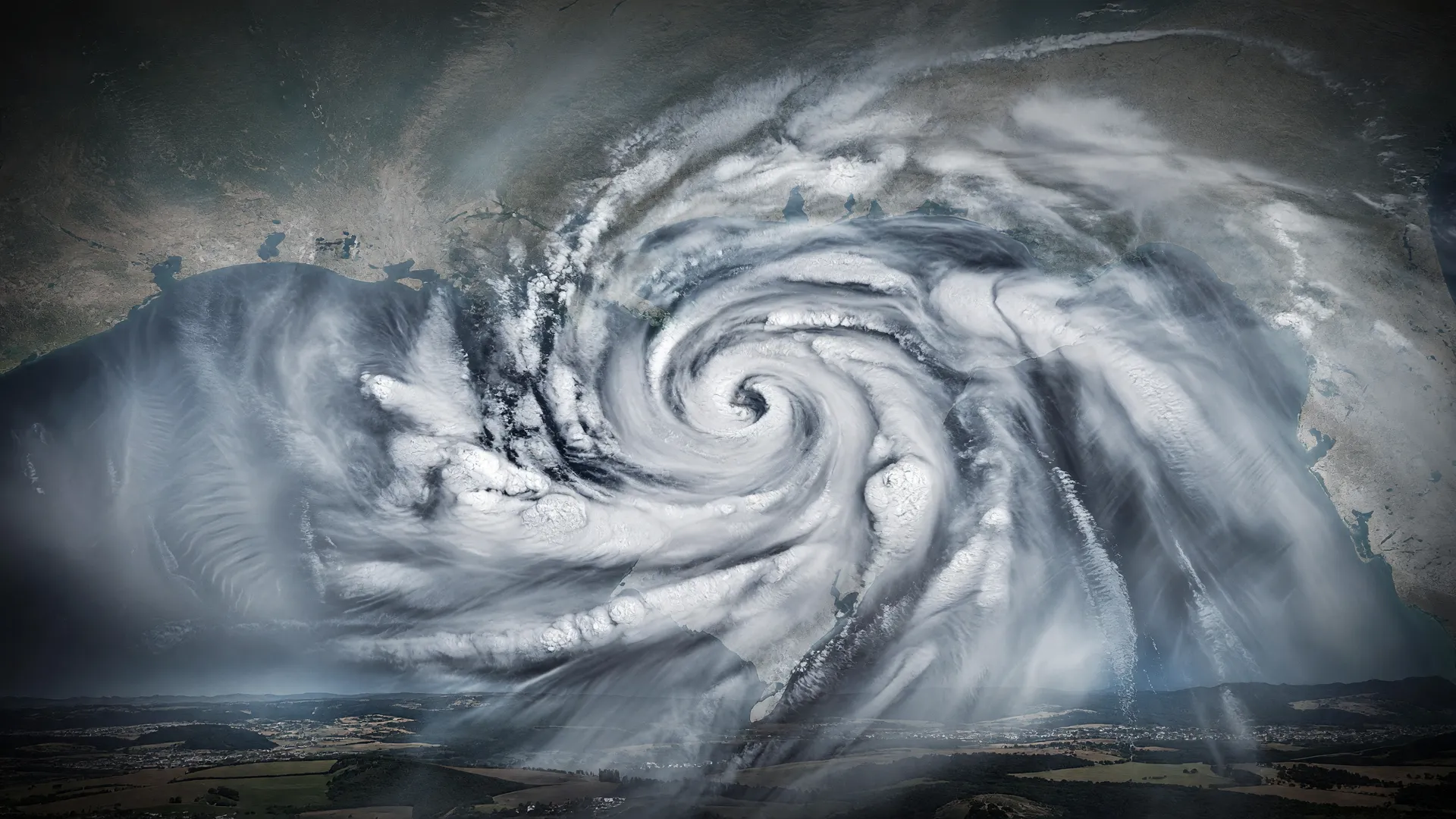 Ciclone extratropical traz chuvas no Sul do Brasil em representação dramática de sistema meteorológico intenso