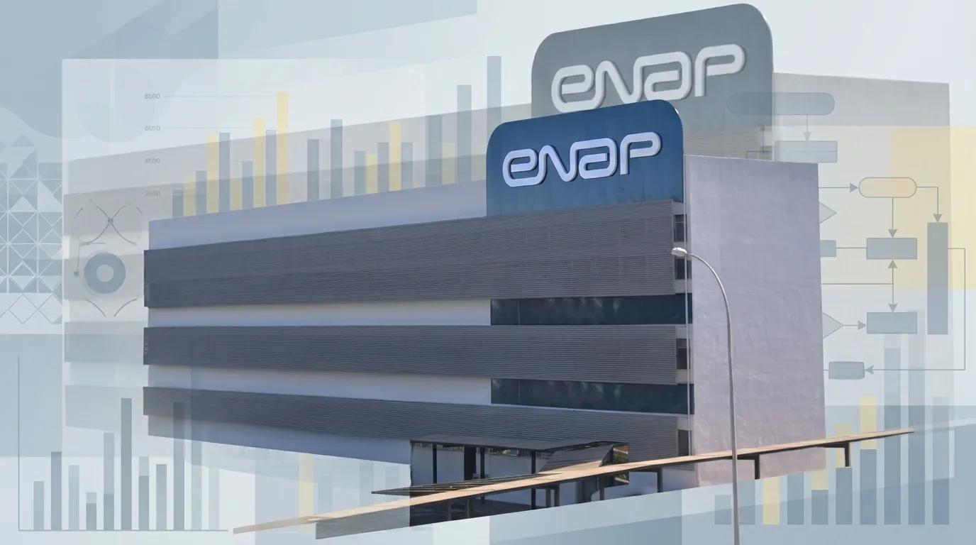 Prédio da Enap com camadas de dados sobre aprovados em concurso nacional unificado 2025
