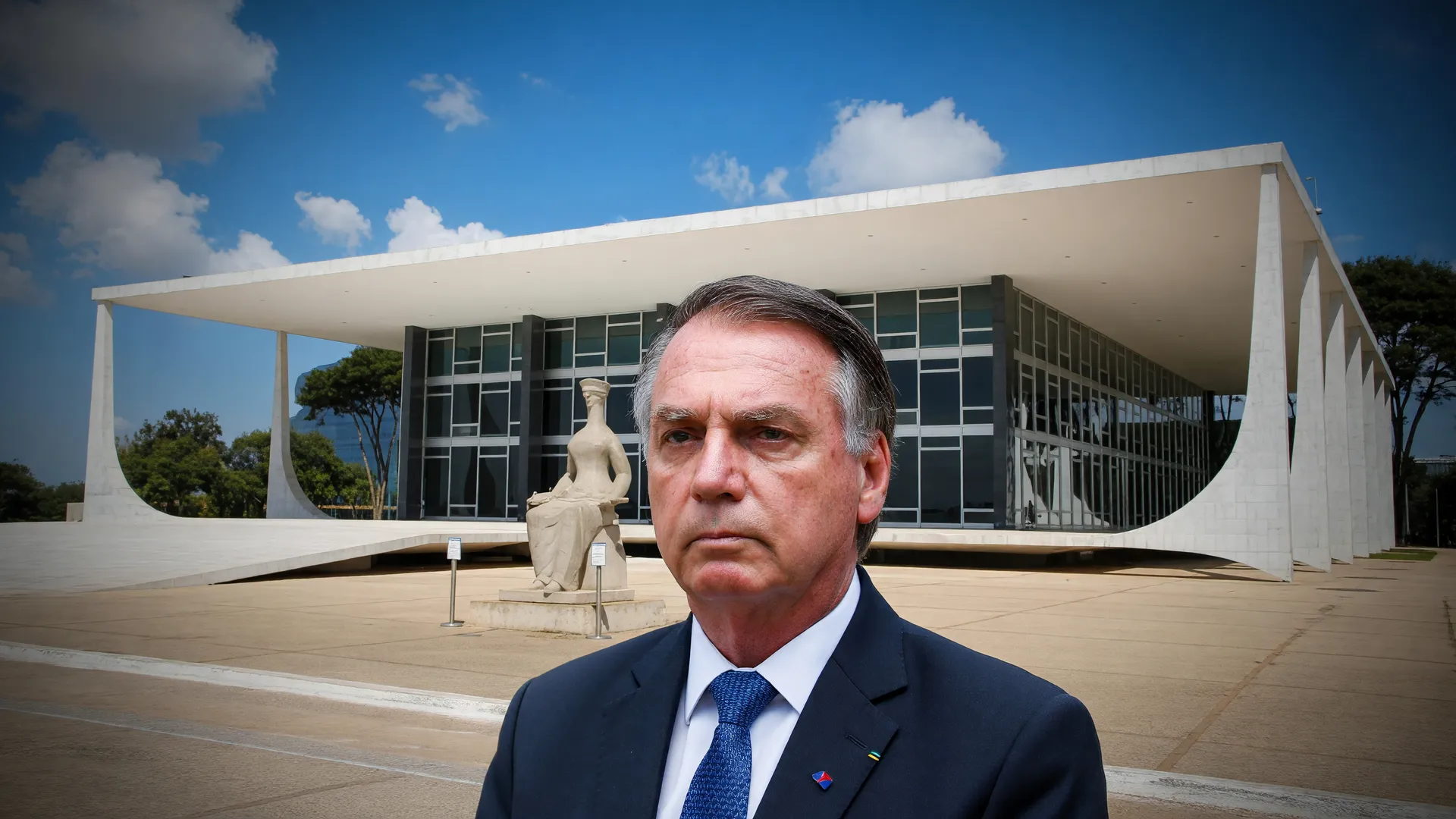 Composição visual do STF com Bolsonaro: retrato das condições de prisão domiciliar determinadas judicialmente