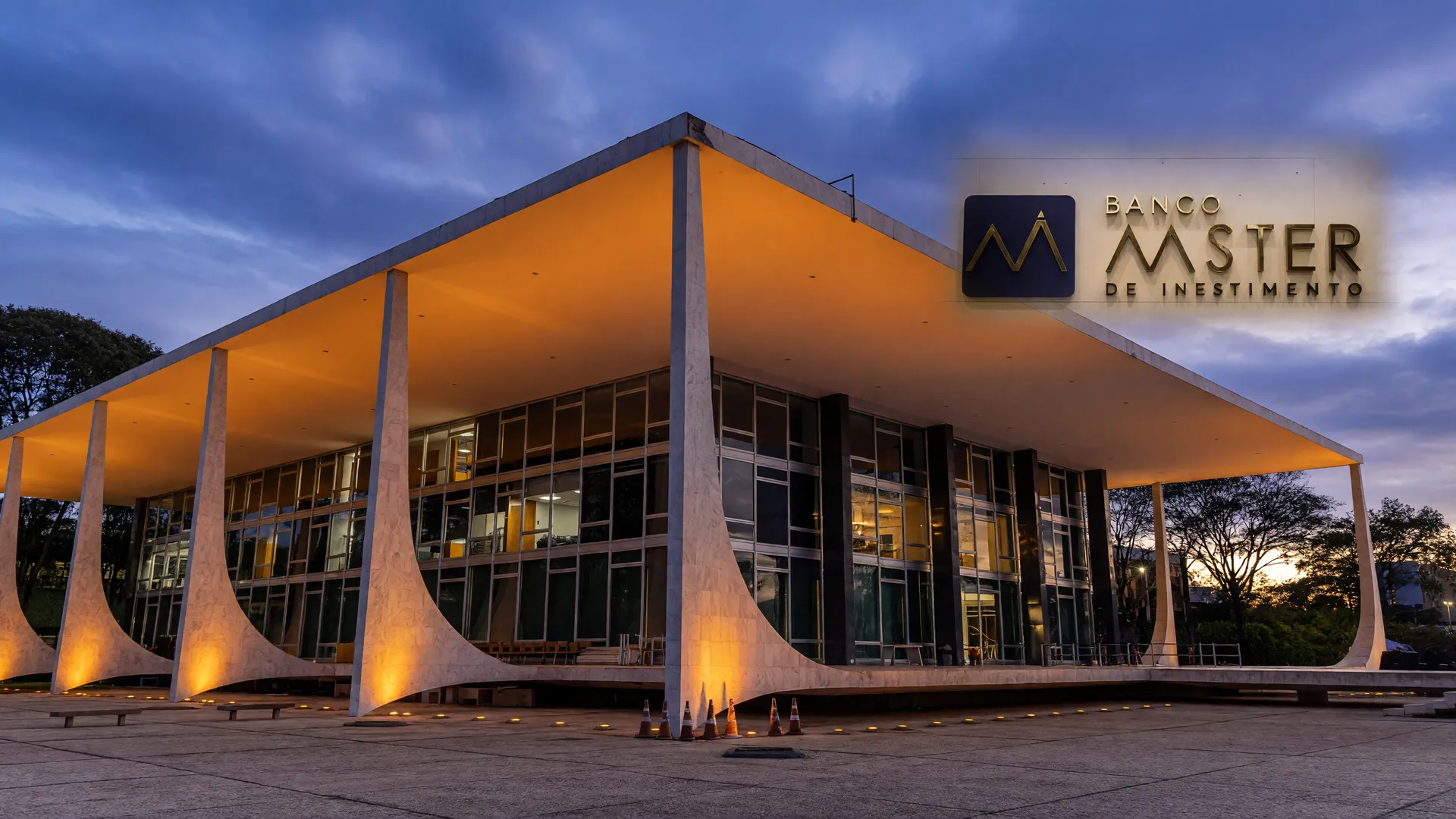 Fachada do STF sob céu nublado ao entardecer evocando pressão política para decisão sobre CPI do Master STF Senado
