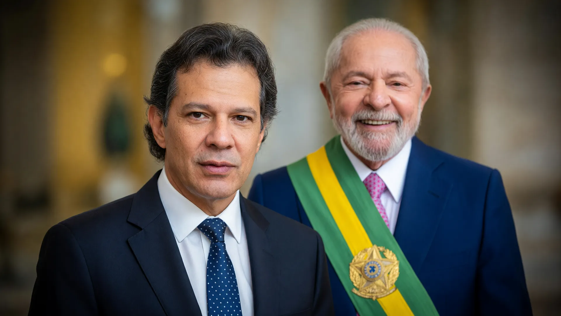 Fernando Haddad e Lula em evento de lançamento da pré-candidatura ao governo de São Paulo
