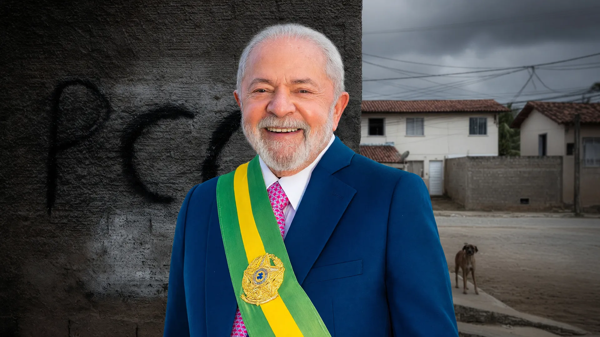 Presidente Lula ante símbolo do PCC: PL Antifacção sancionado com veto contra crime organizado