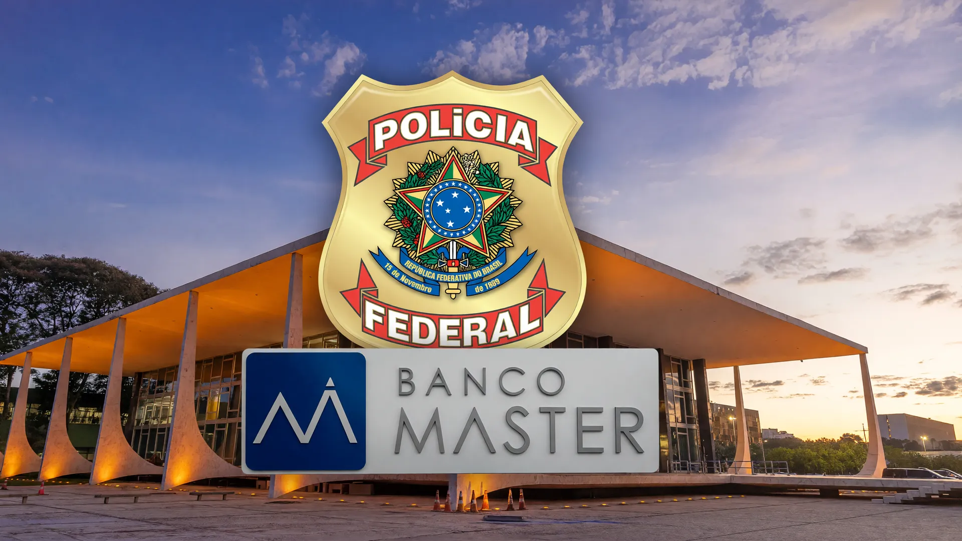 STF e Polícia Federal representando a prorrogação do inquérito do caso Banco Master