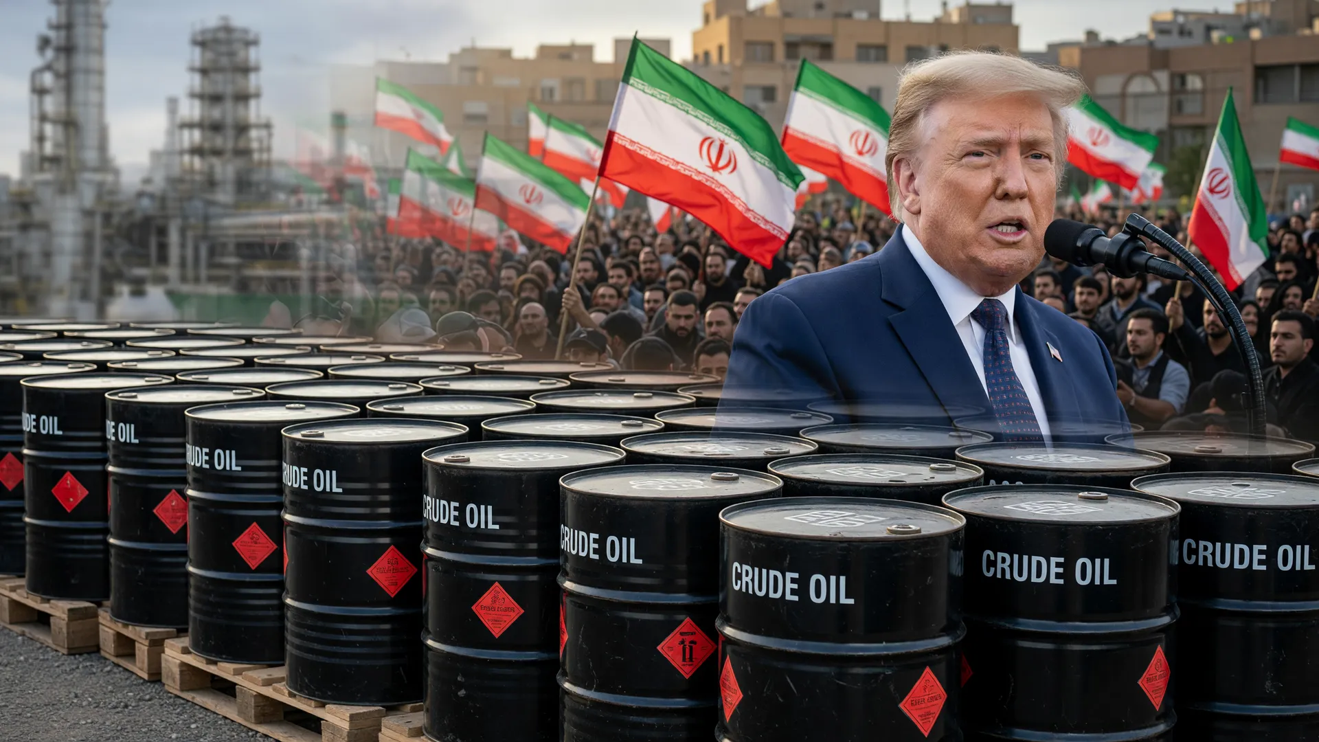 Queda do petróleo no conflito EUA Irã: tensão entre Trump e Teerã no Oriente Médio