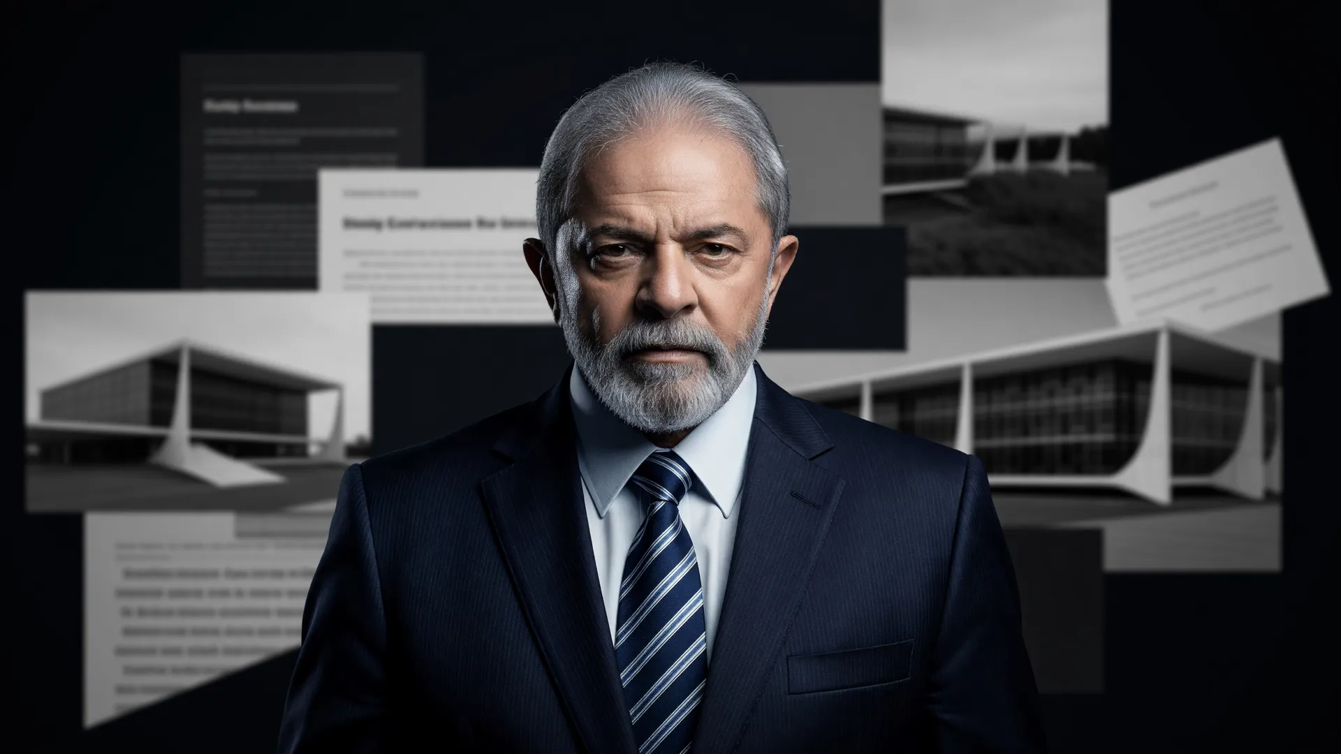 Lula em retrato oficial com expressão séria, representando a pressão do governo federal pela redução do ICMS do diesel nos estados
