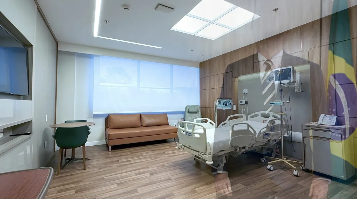 Equipamento médico moderno da UTI do DF Star representando a saúde de Bolsonaro na prisão