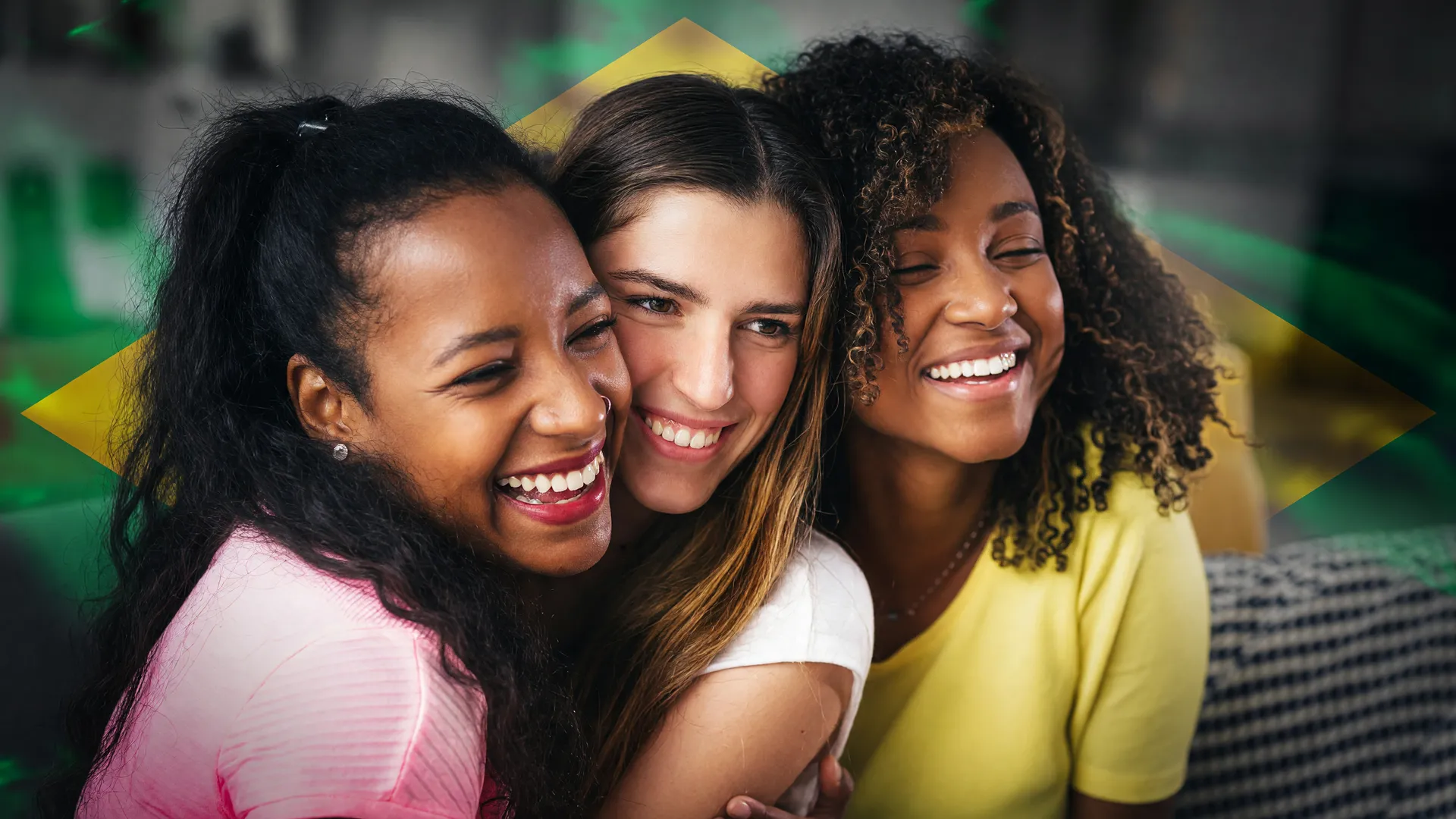 Adolescentes em retrato de amizade que contrasta com a crise de uso de vape entre jovens brasileiros