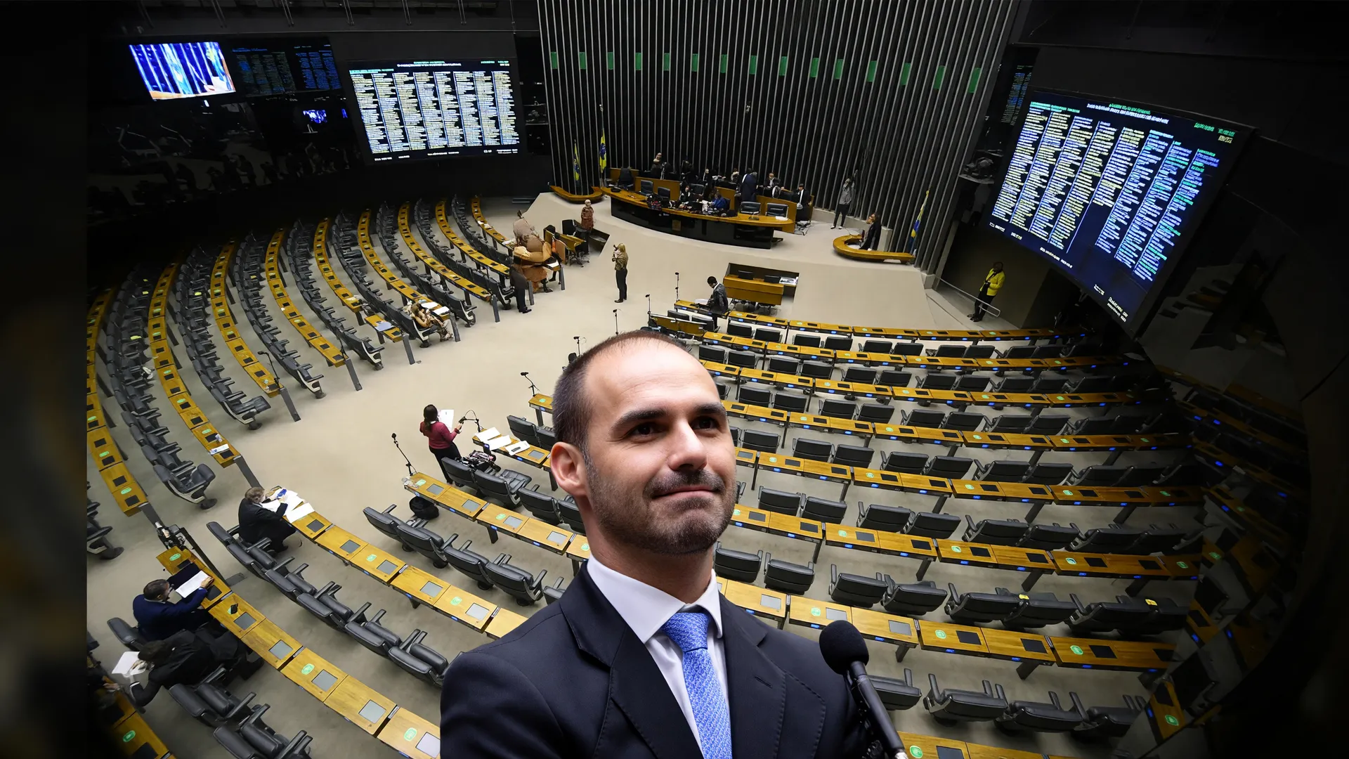 Plenário da Câmara dos Deputados refletindo a atuação parlamentar dos deputados mais votados em 2022
