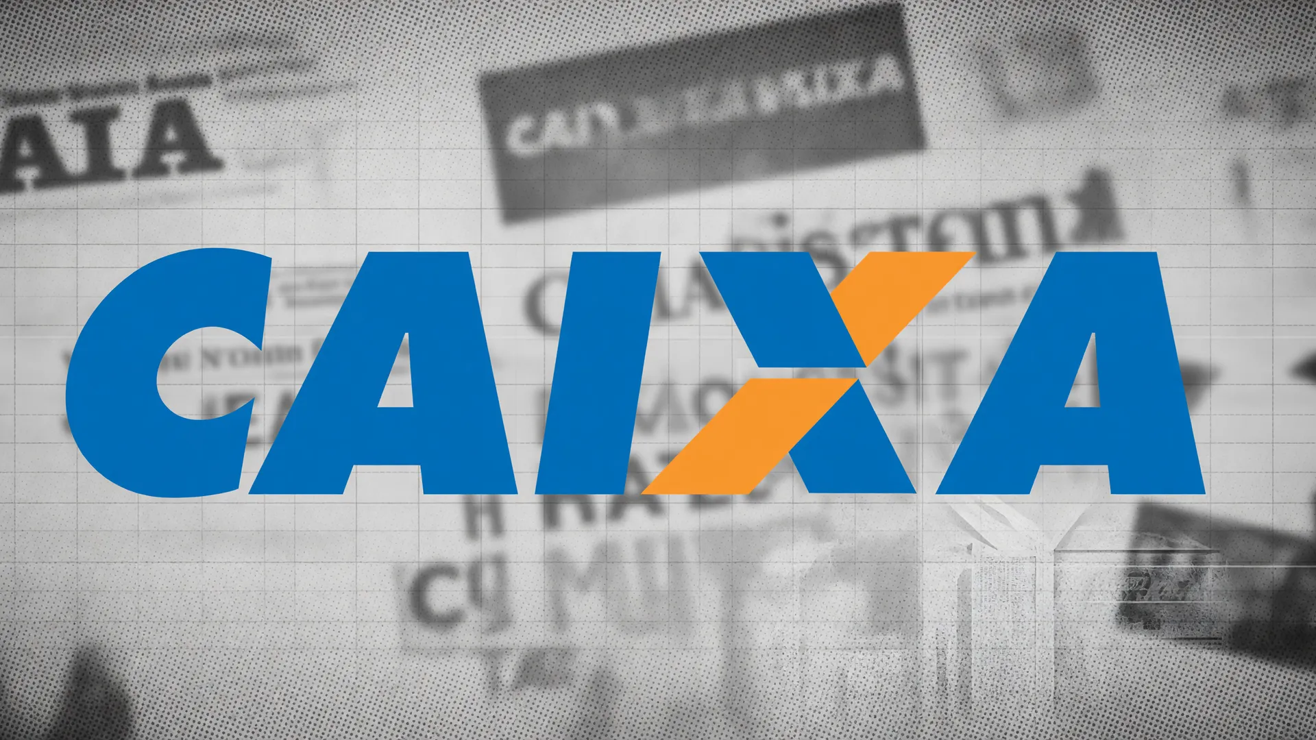 Logo Caixa com efeito visual de alerta para atualização CAIXA Tem dispositivo inseguro