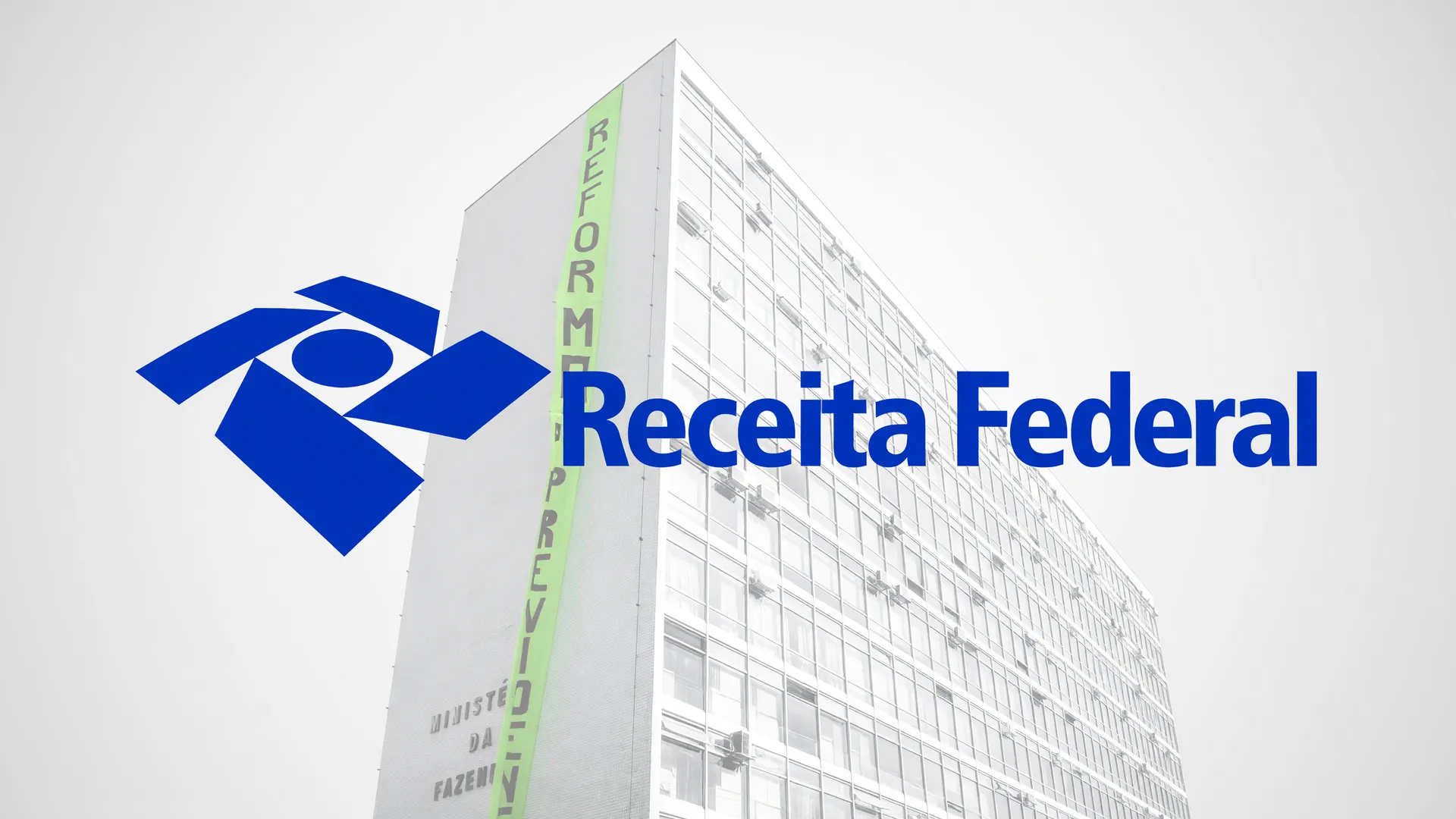 Logo da Receita Federal e prédio do Ministério da Fazenda: autuações de grandes contribuintes 2025