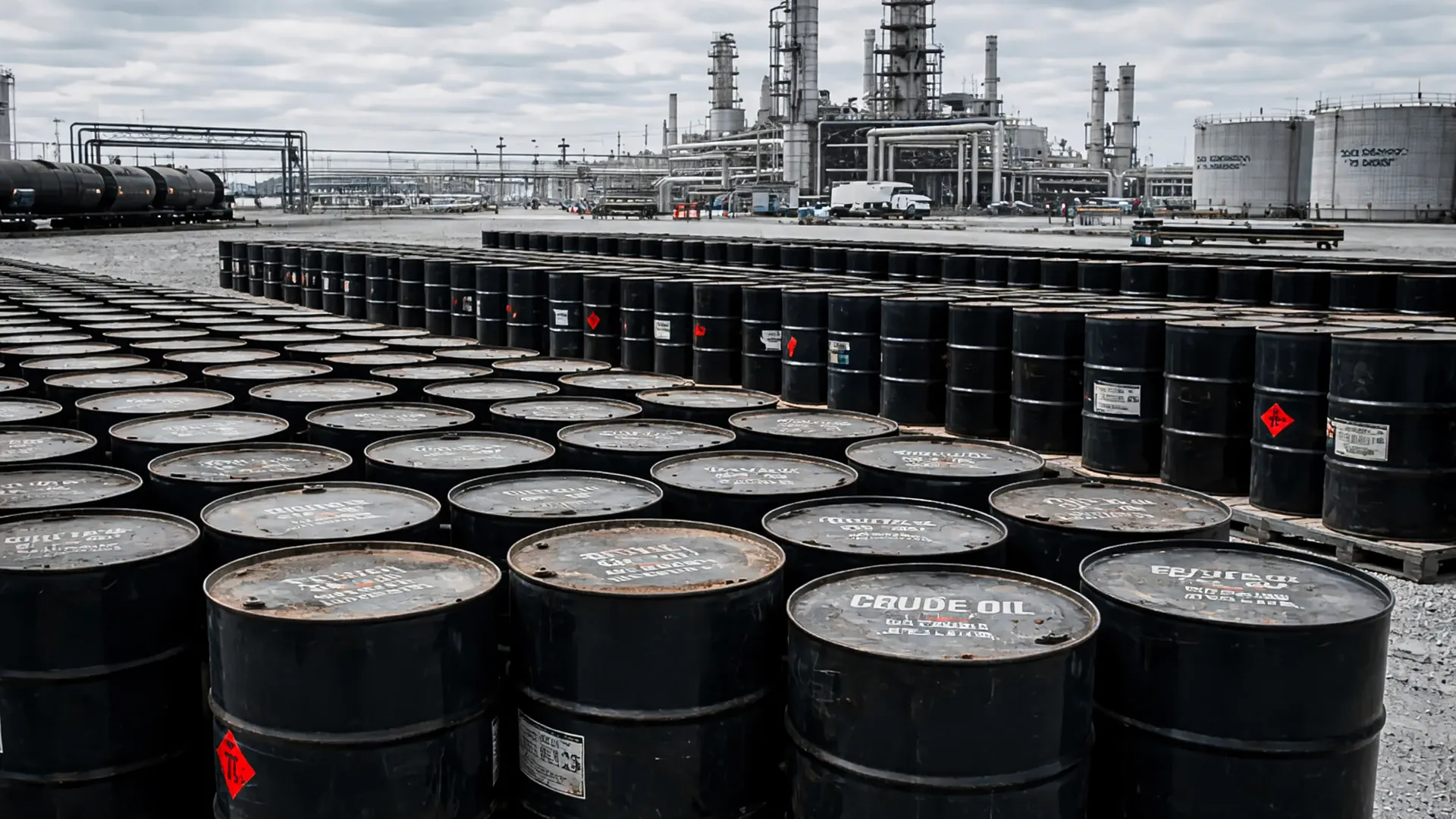 Petróleo em refinaria representa o resultado da balança comercial de março de 2026