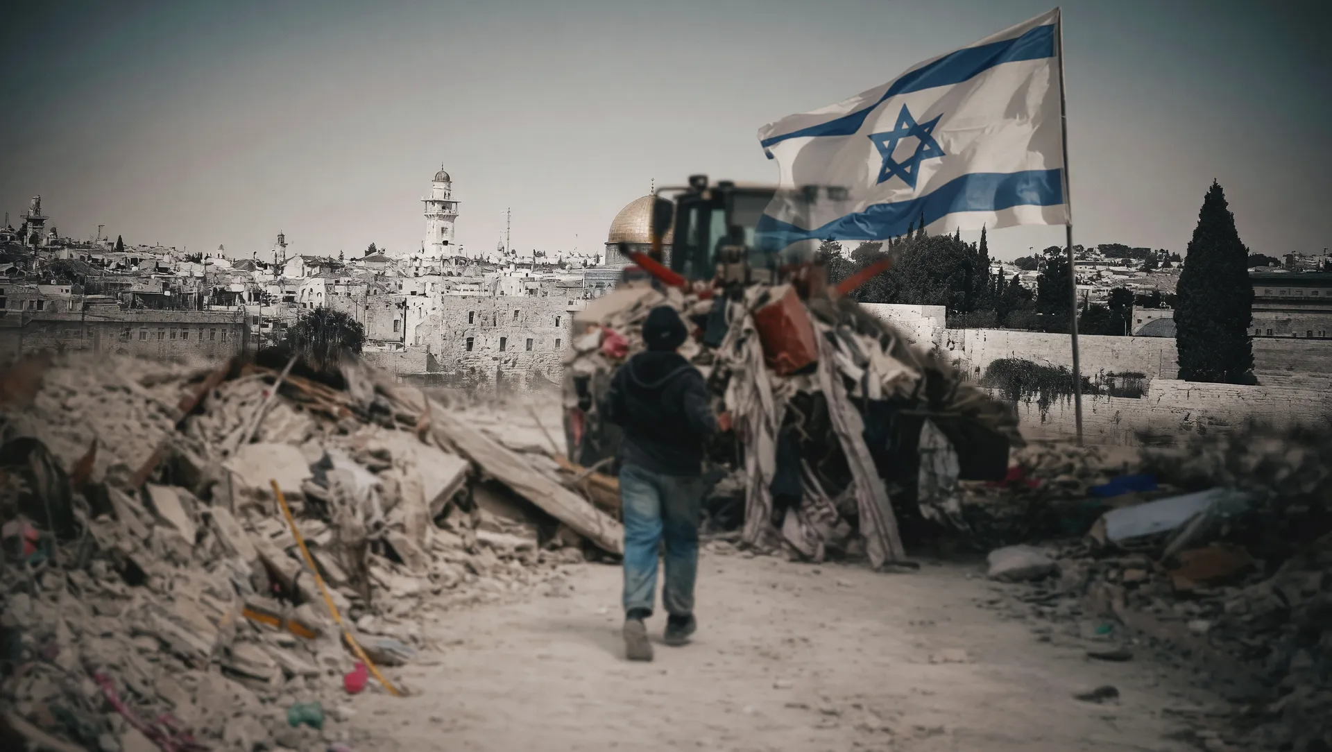 Ruínas no Líbano como contexto para brasileiros mortos em ataque israelense no Líbano
