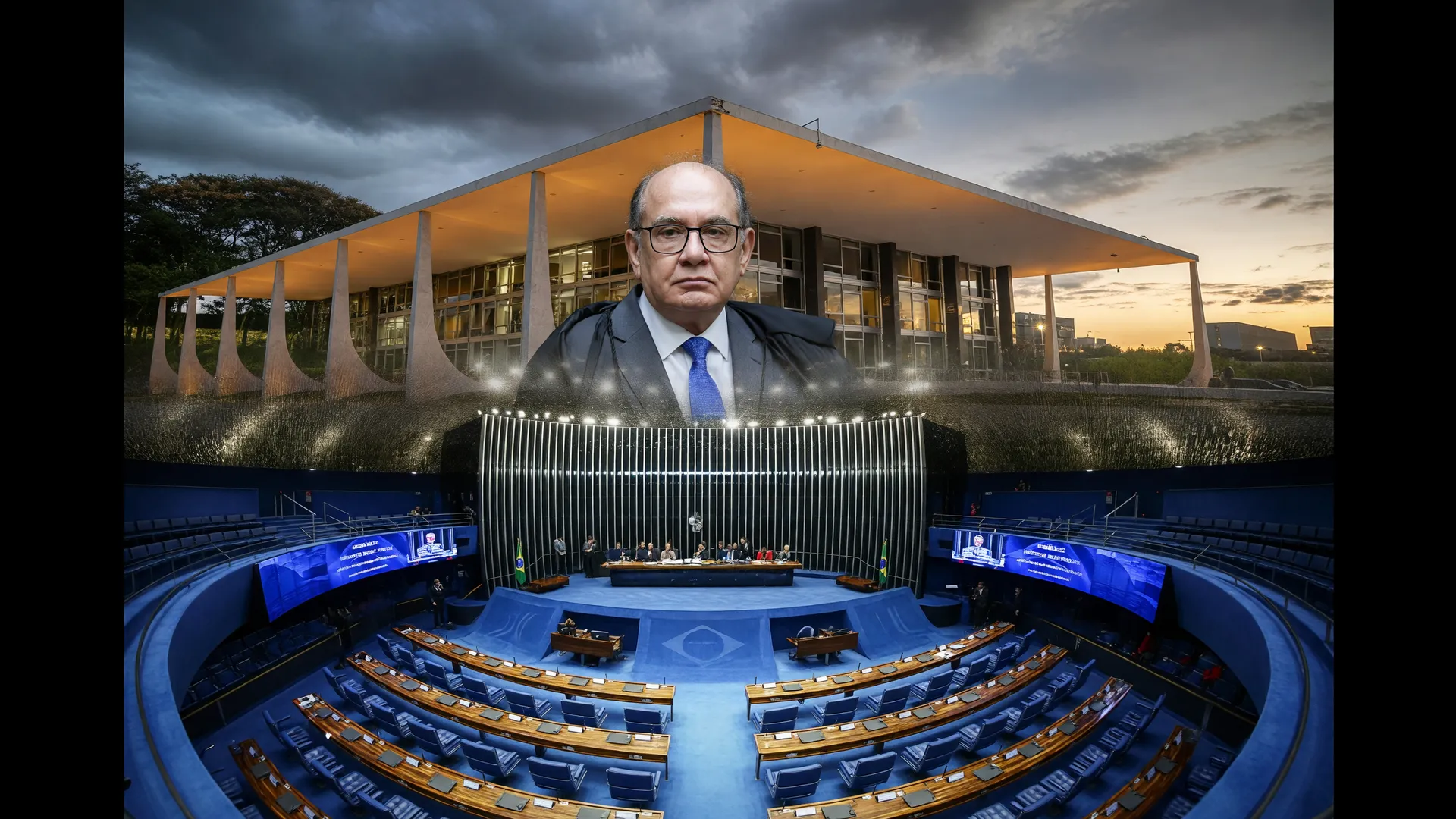 Plenário do Senado durante votação do relatório rejeitado da CPI Crime Organizado contra o STF