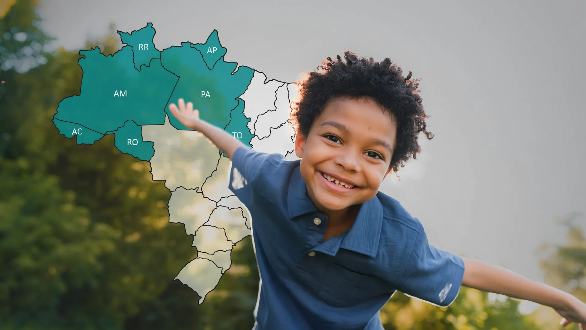 Crianças fora da pré-escola no Brasil: mapa da região Norte mostrando desigualdade educacional