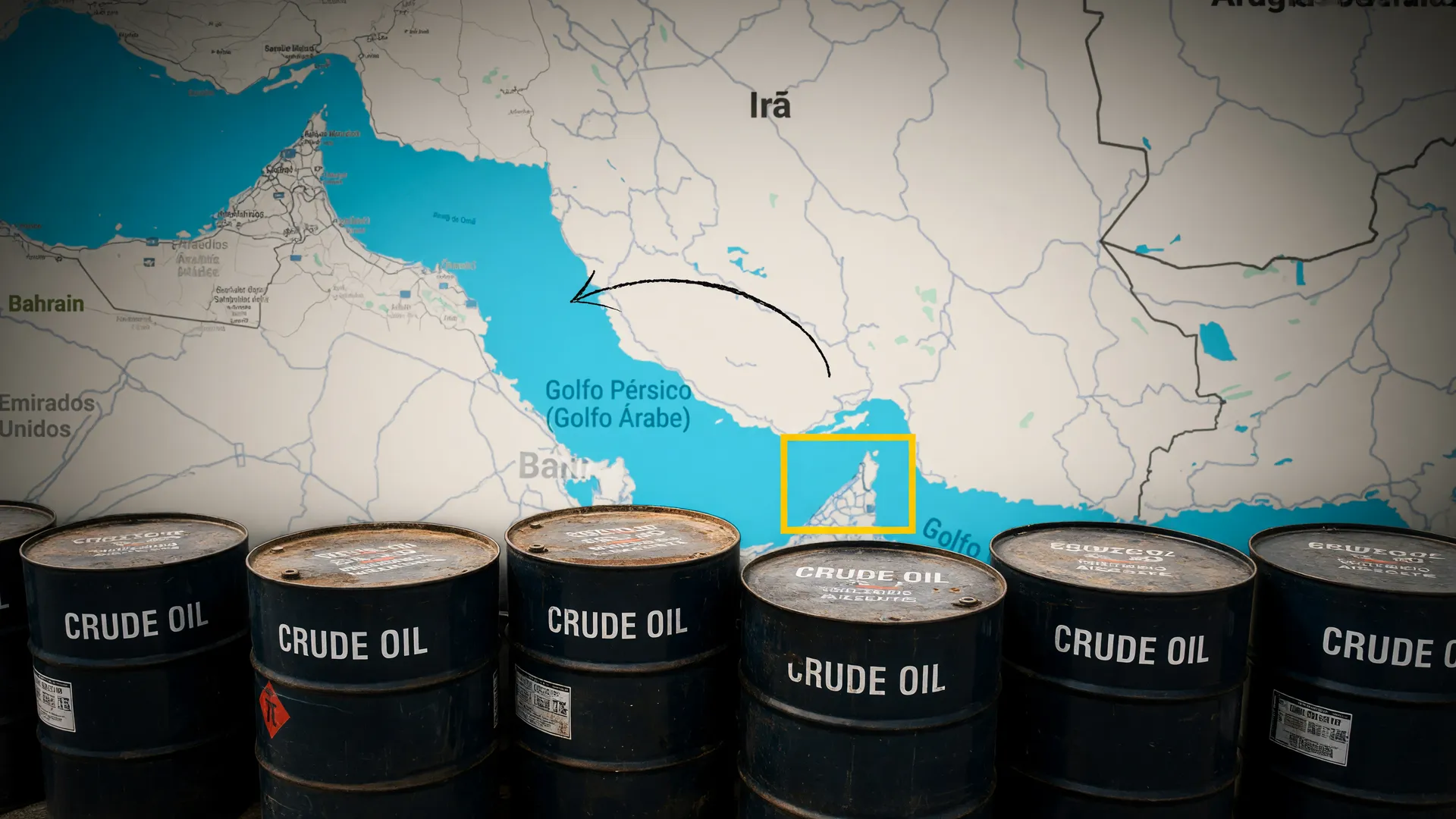 Crise de petróleo no Estreito de Ormuz: mapa do bloqueio e impacto nos preços globais