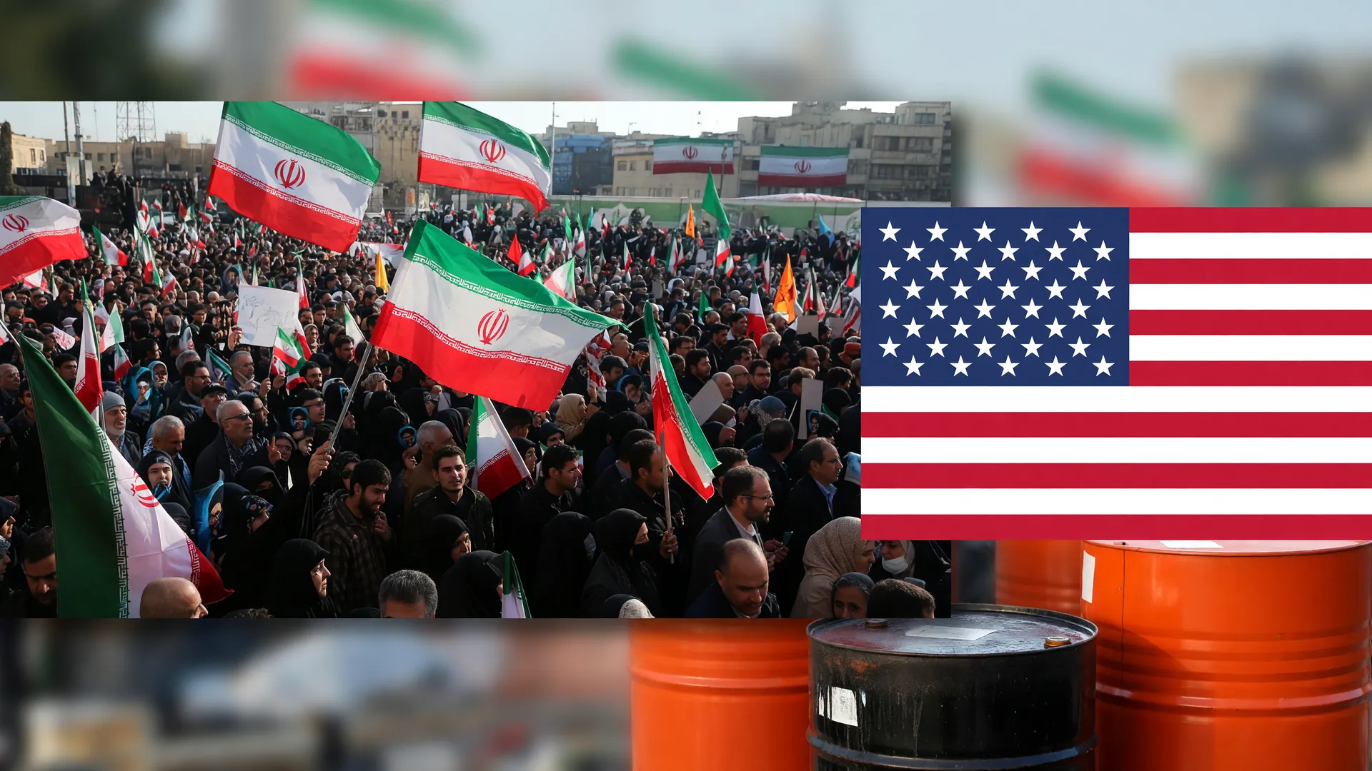 Colagem editorial mostrando acordo de cessar-fogo EUA-Irã com queda do dólar, petróleo e mercados em alta