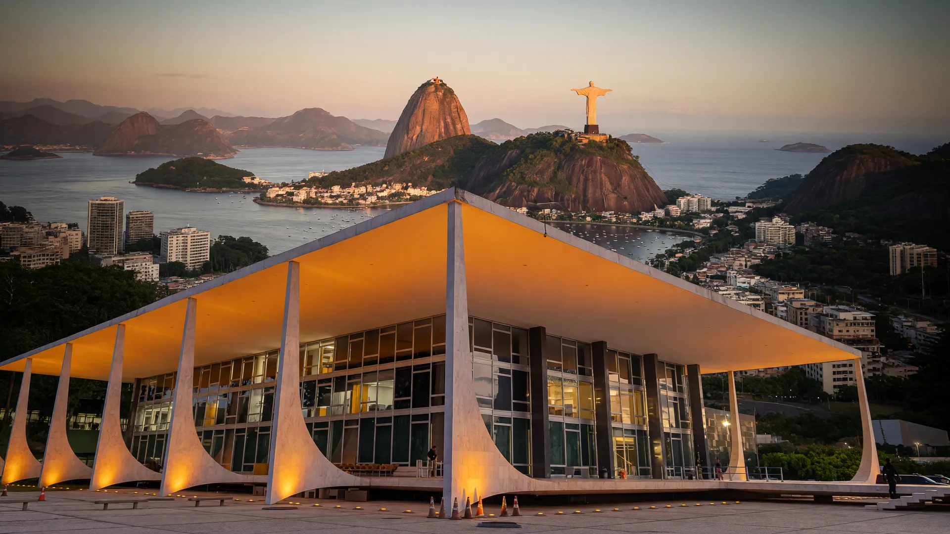 STF e panorama do Rio de Janeiro em composição editorial sobre a eleição para governador do Rio de Janeiro