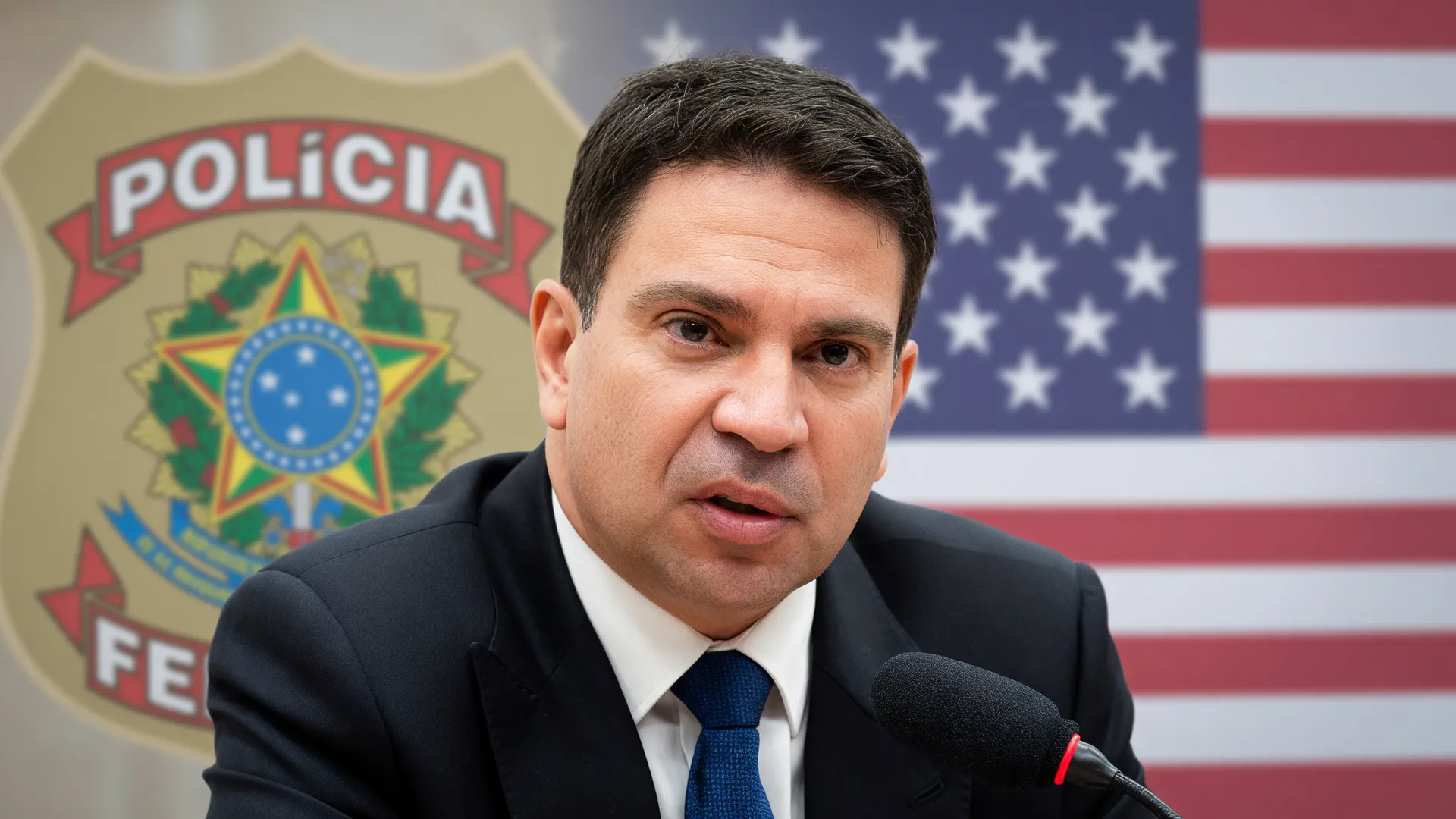 Retrato editorial sobre a extradição de Ramagem nos EUA em conflito diplomático Brasil-Estados Unidos