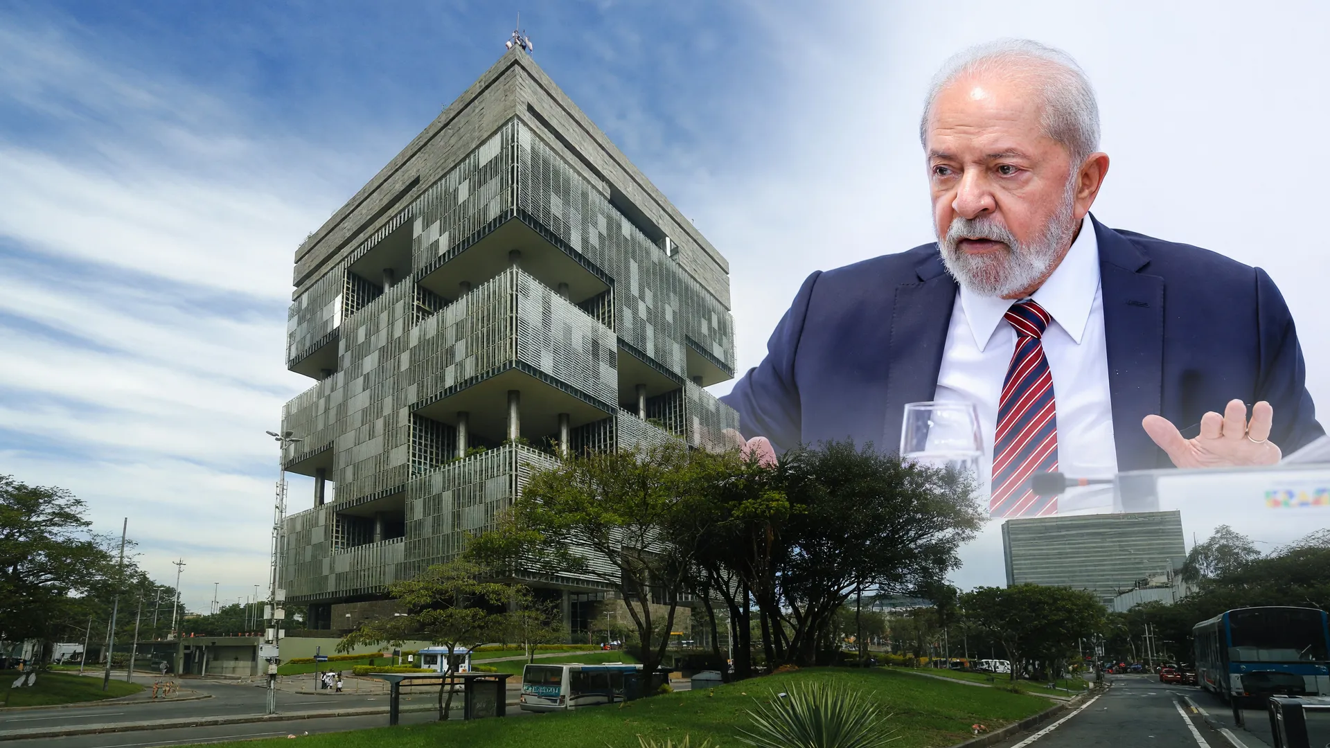 Indicação ao conselho da Petrobras: sede da empresa com retrato oficial do presidente Lula