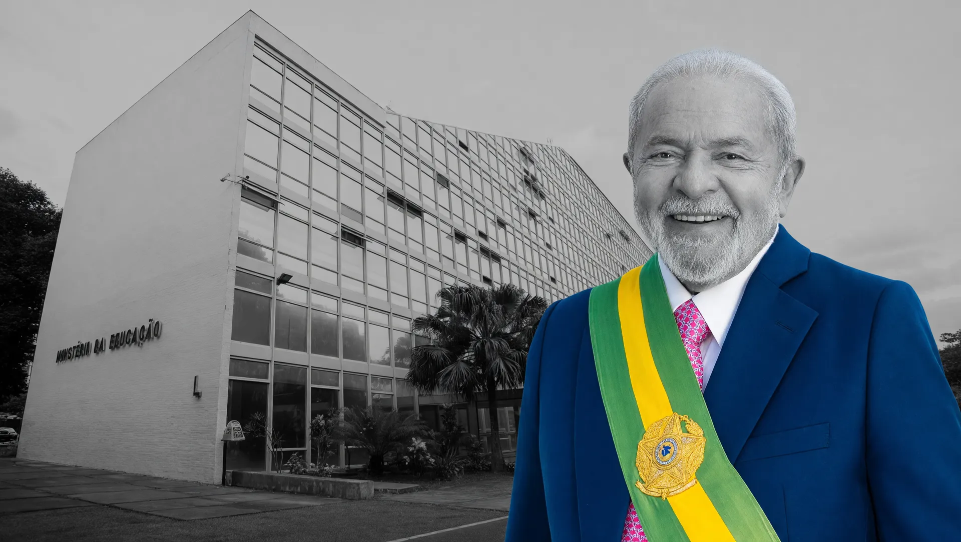 Ministério da Educação e retrato presidencial simbolizam a expansão de MEC Livros com obras digitais gratuitas