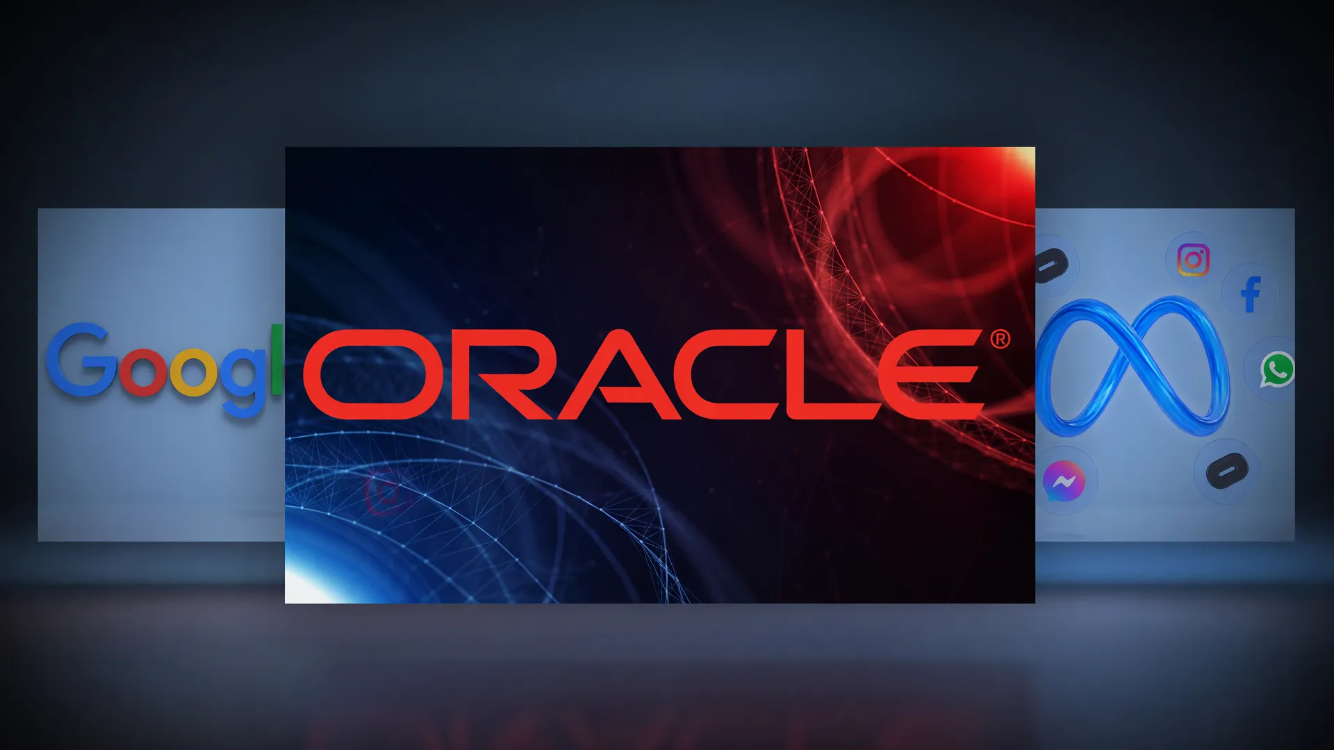 Oracle, Google e Meta em contexto das demissões para expansão em inteligência artificial 2026