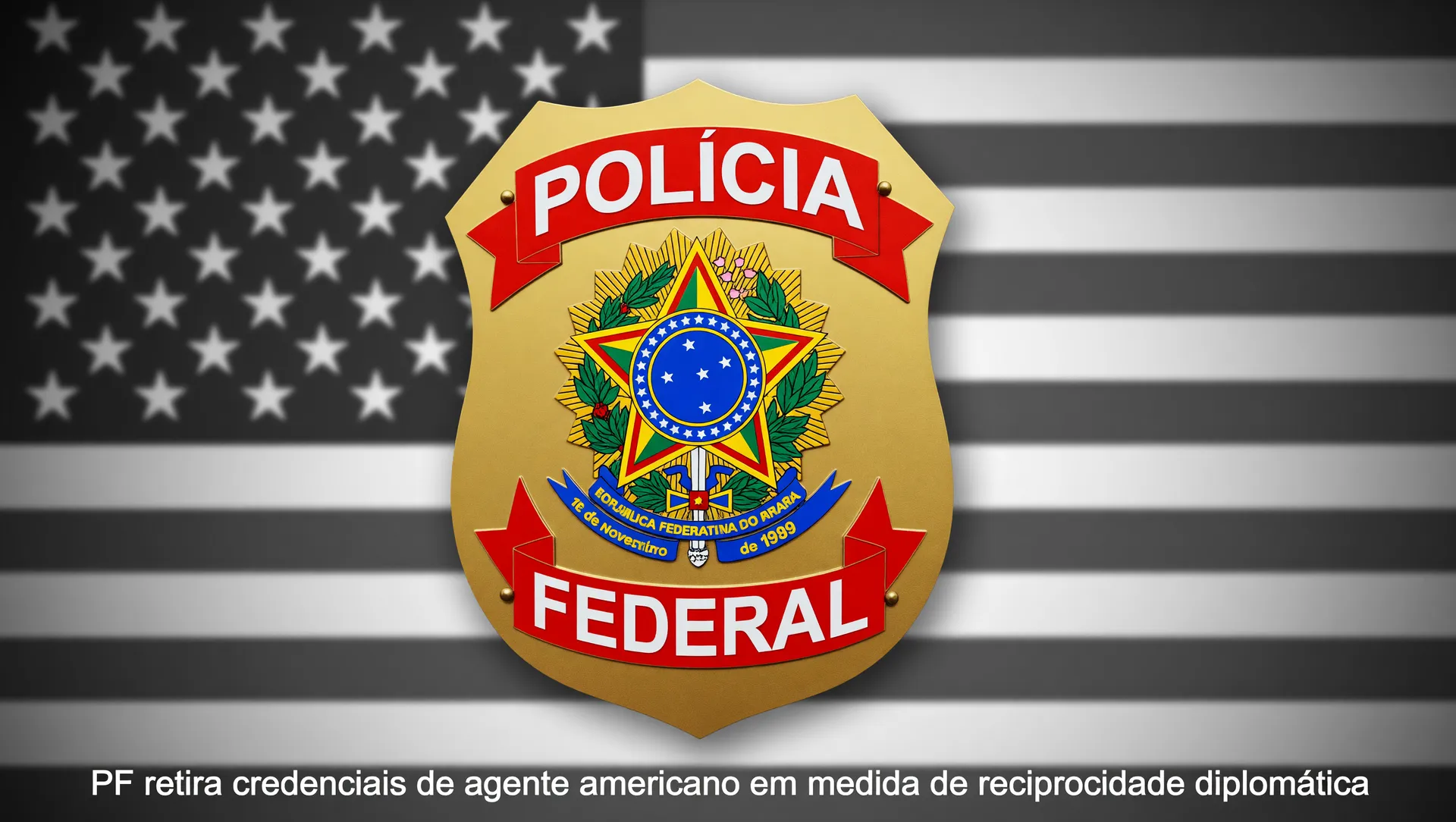 PF retira credenciais de agente americano em medida de reciprocidade diplomática