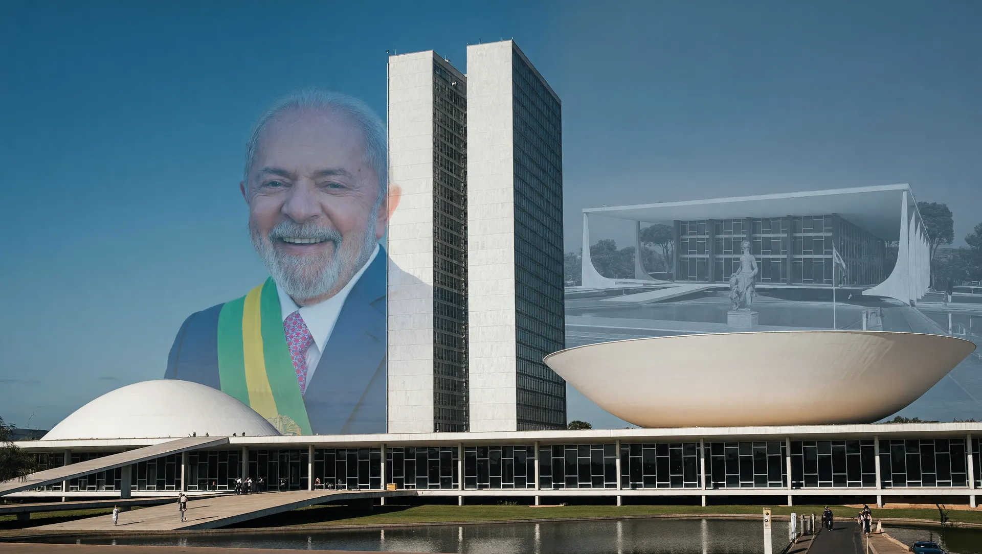 Congresso, Lula e STF em composição editorial sobre o voto contra veto à PL da Dosimetria pena Bolsonaro