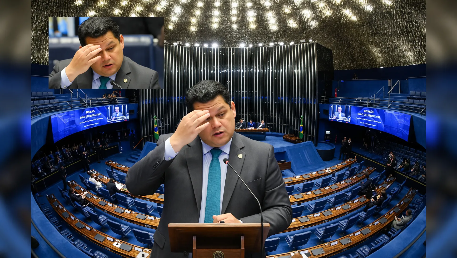 Davi Alcolumbre lidera votação que derruba veto do PL da Dosimetria no Senado Federal
