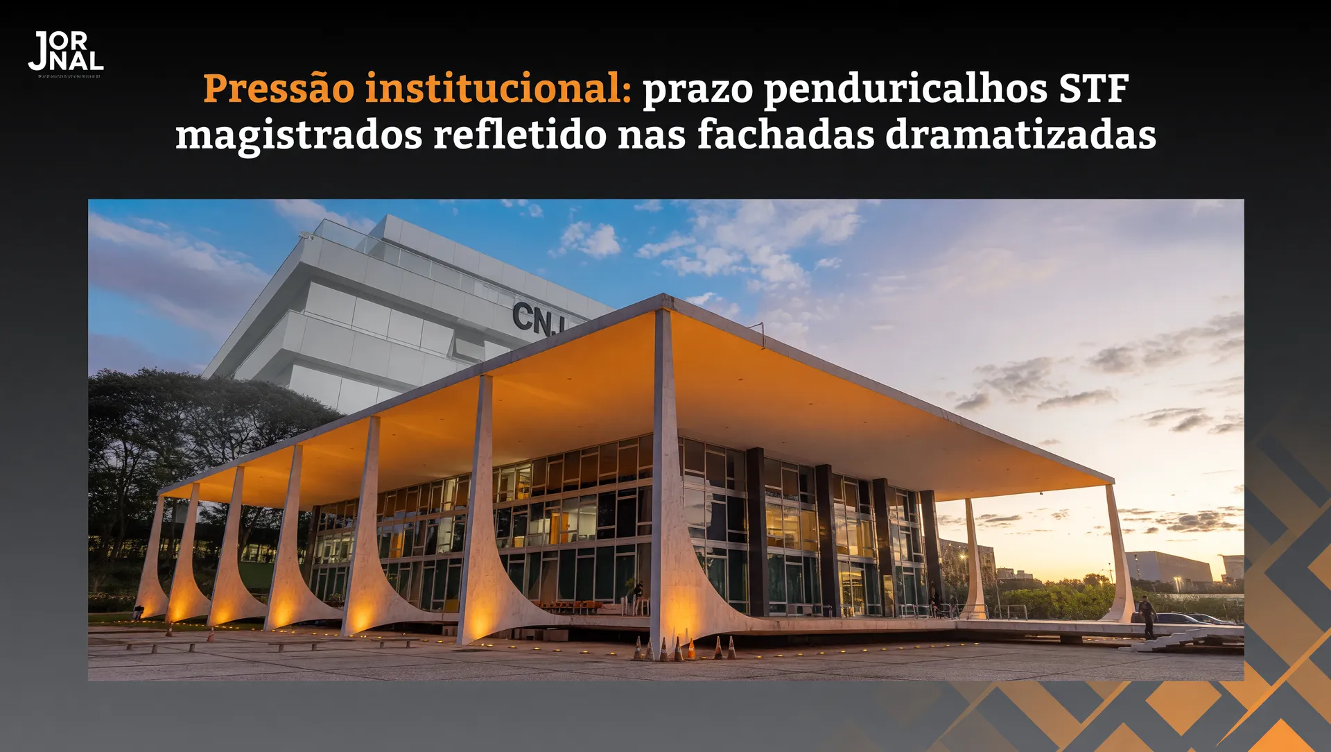 Pressão institucional: prazo penduricalhos STF magistrados refletido nas fachadas dramatizadas