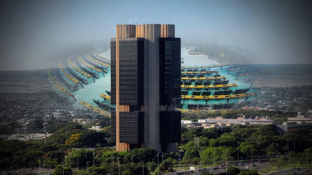 Sede do Banco Central e plenário da Câmara: o debate sobre produtividade e redução de jornada de trabalho no Brasil