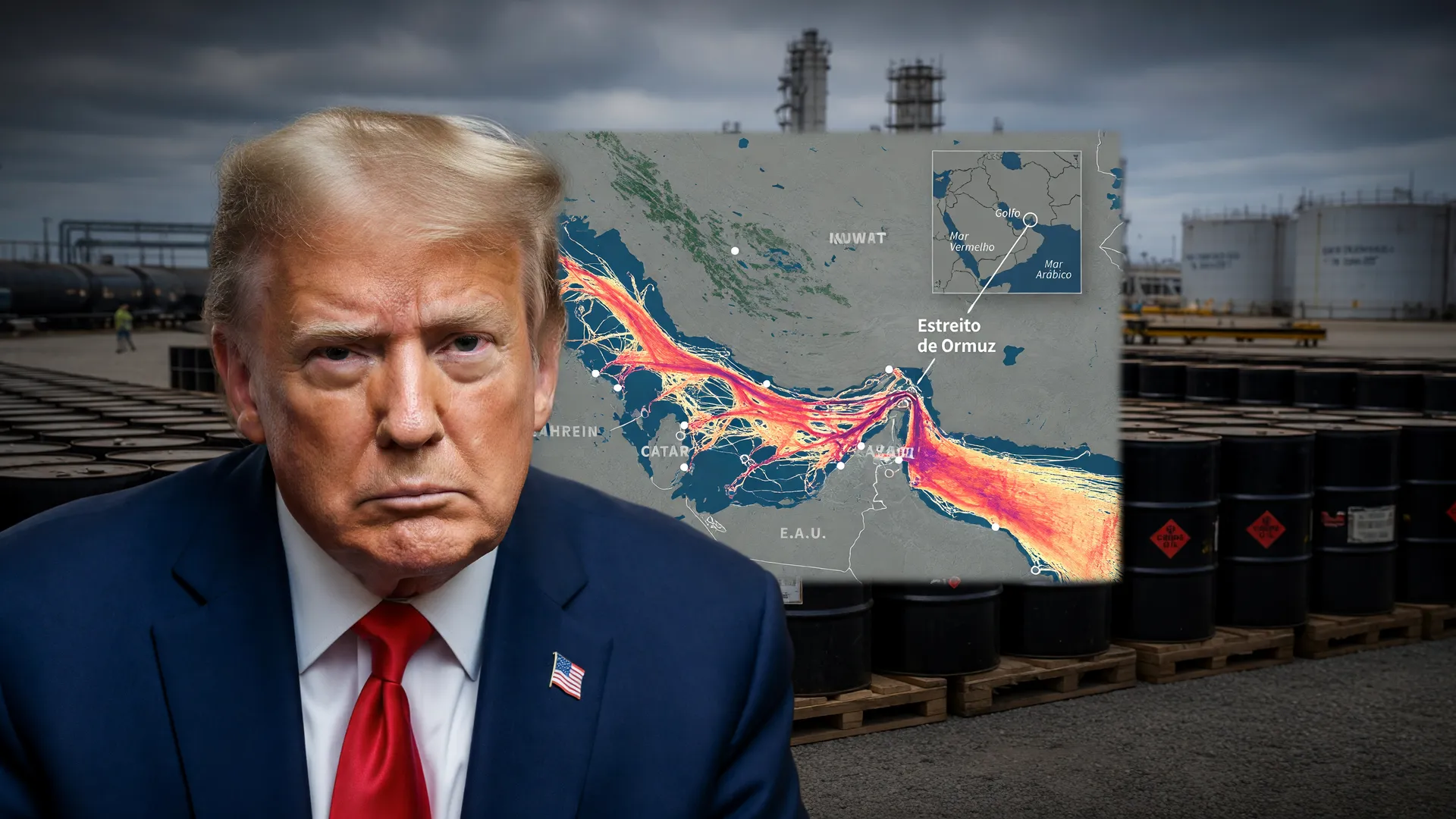 Reabertura do Estreito de Ormuz: Trump celebra trégua com Irã; barris de petróleo retomam circulação