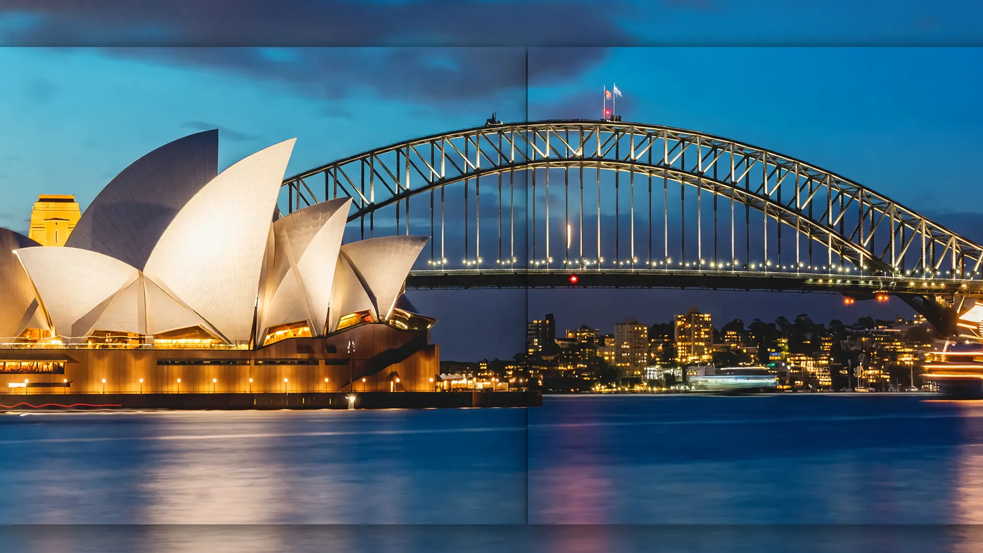 Ópera de Sydney iluminada, representando Austrália sob restrição publicidade apostas esportivas