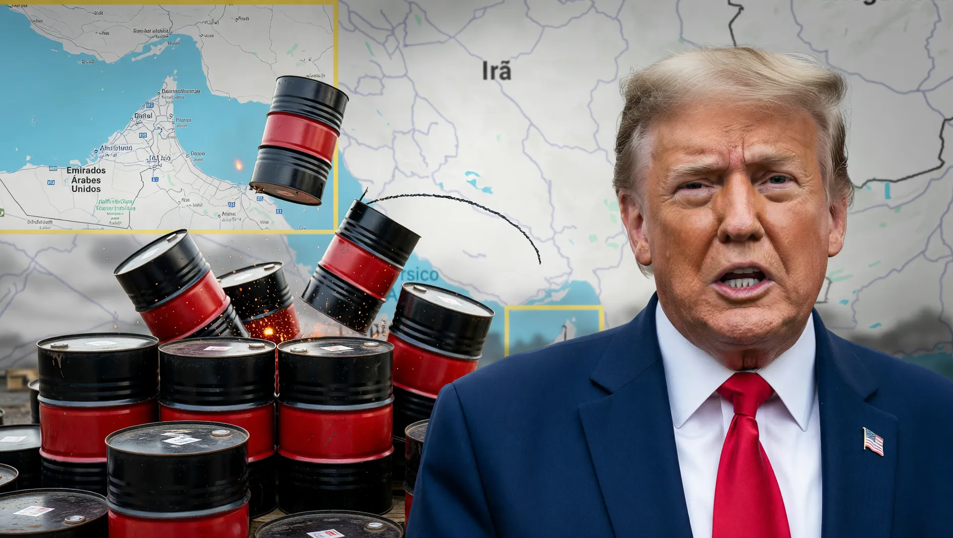 Trump celebra saída dos Emirados da Opep: petróleo dispara e tensão no Oriente Médio