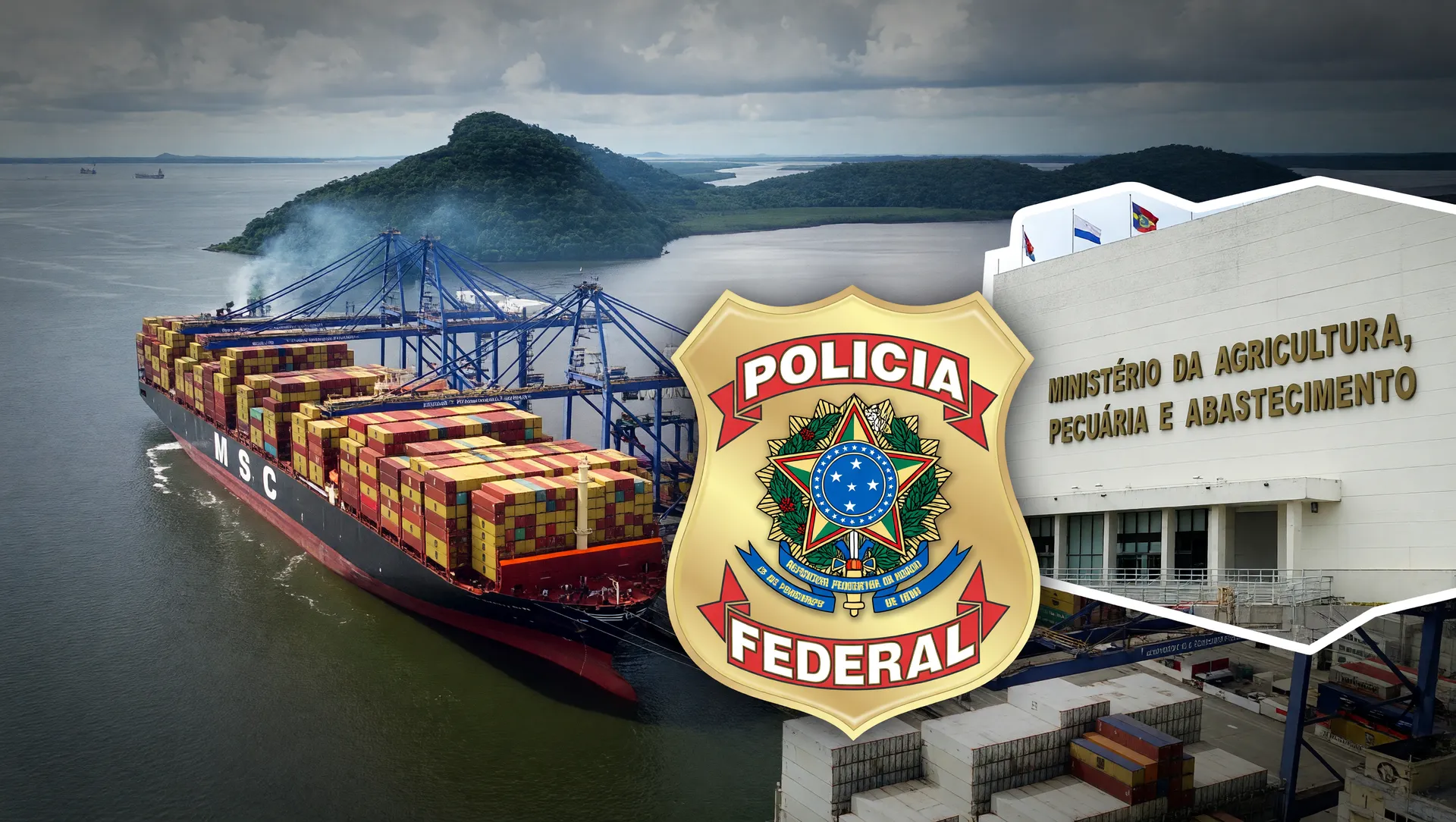 Apreensão de açúcar VHP adulterado no Porto de Paranaguá - operação institucional