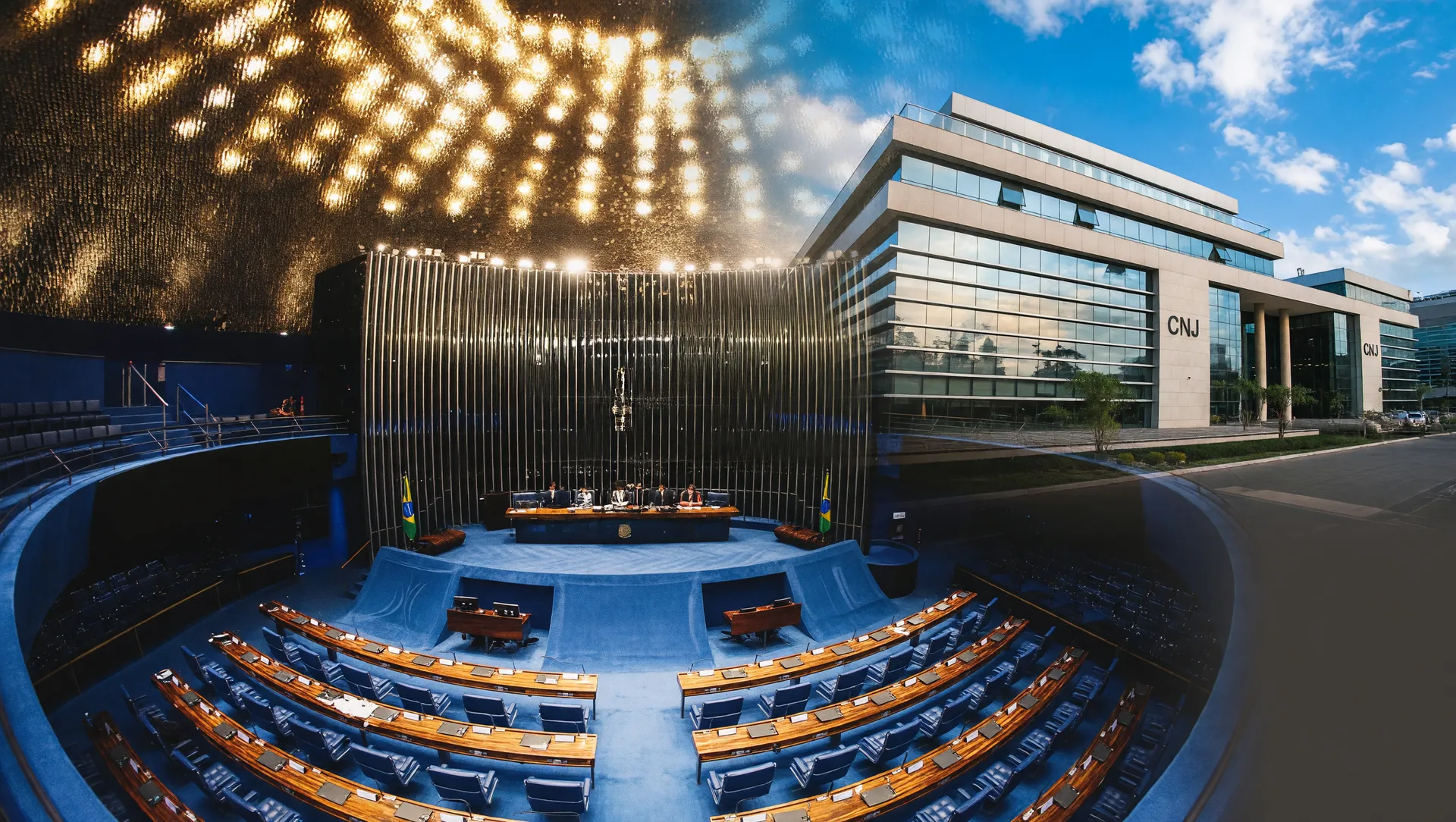 Prédios do Senado Federal e CNJ em Brasília na aprovação de Benedito Gonçalves corregedor CNJ