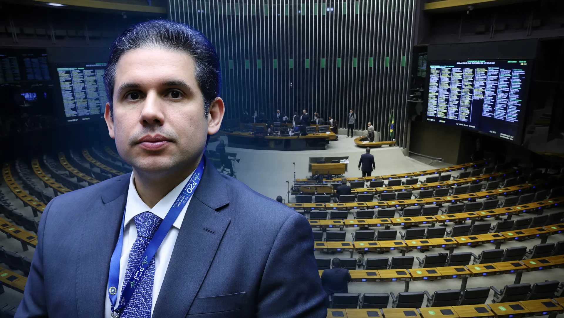 Hugo Motta e Câmara dos Deputados em votação de blindagem de contas partidárias