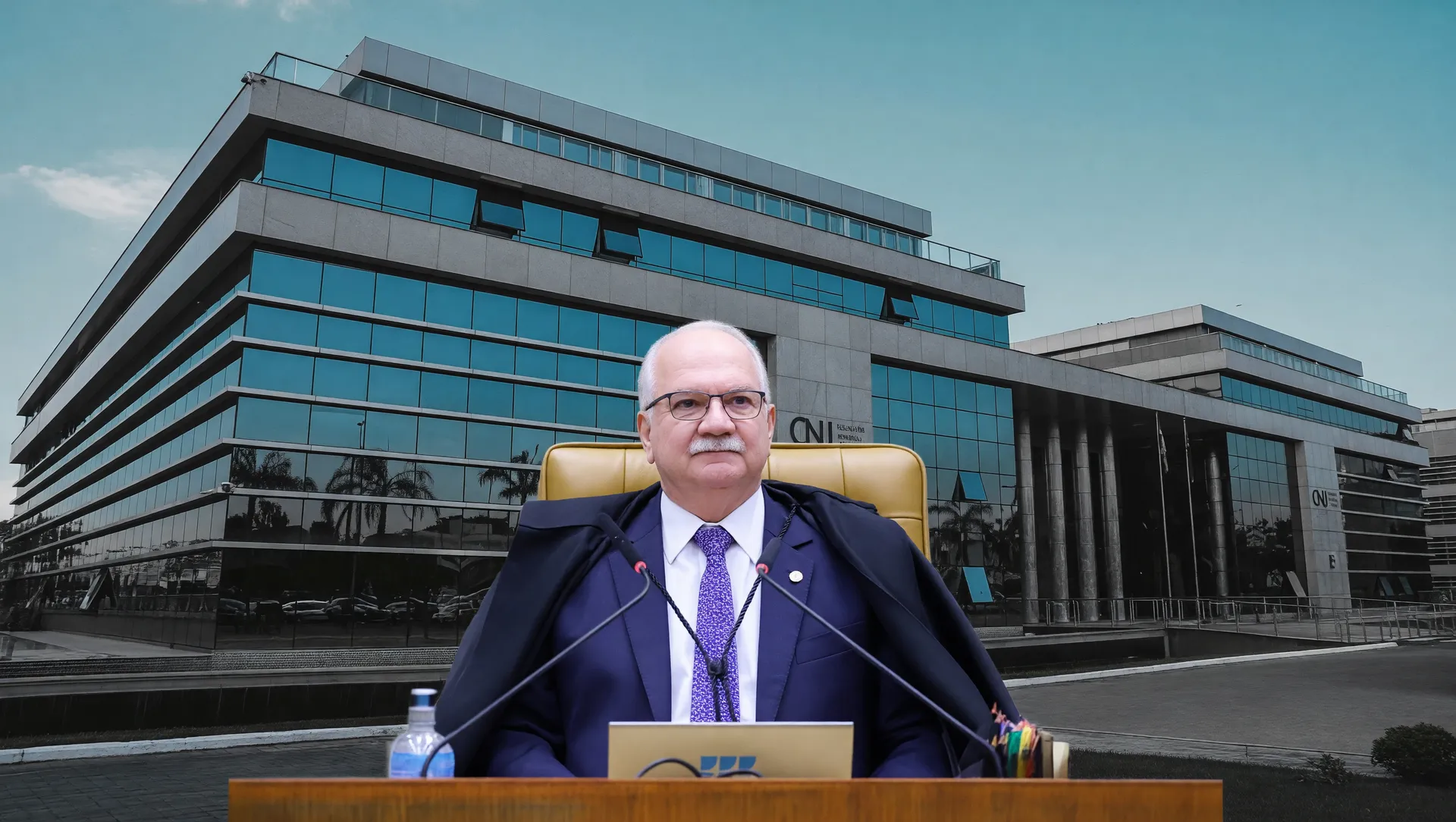 Prédio do CNJ com ministro Edson Fachin em contracheque único juízes penduricalhos