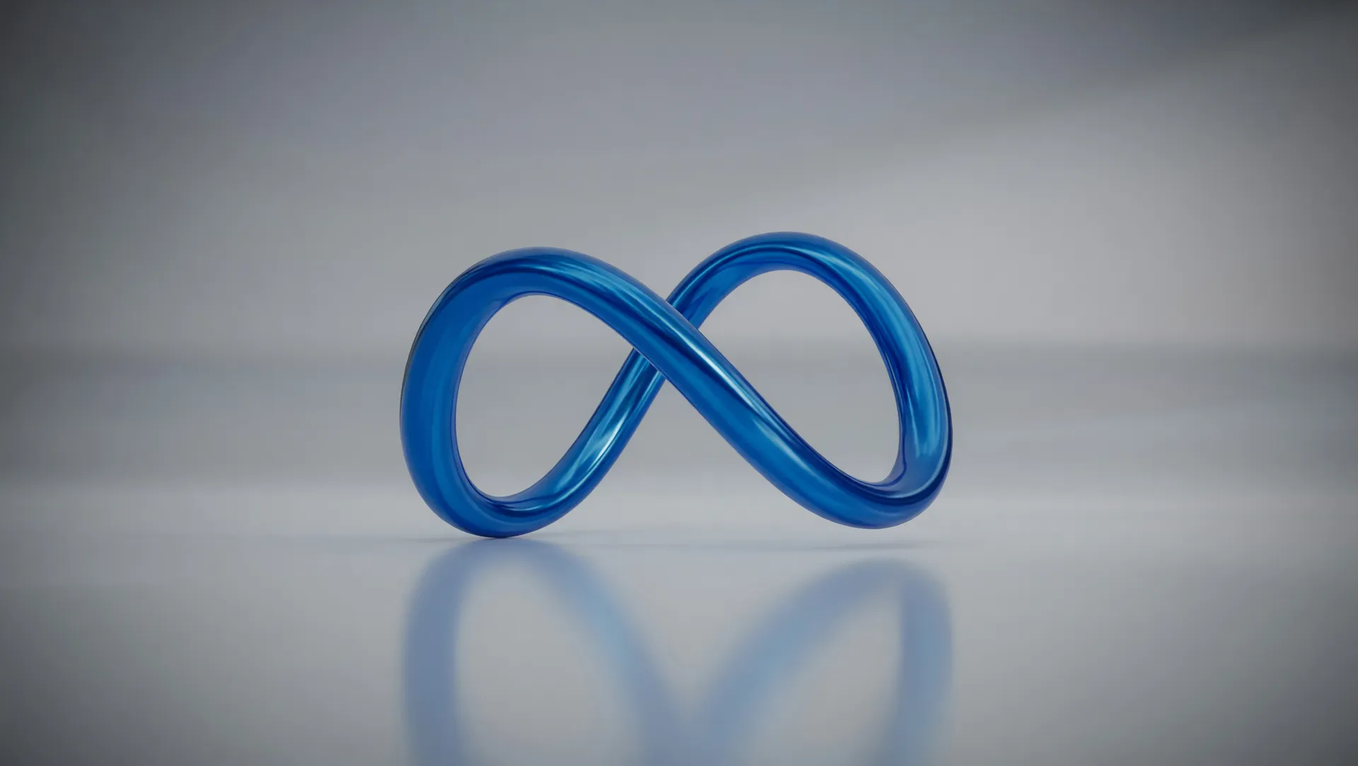 Logo Meta com símbolo infinito azul representando demissões para investimento em inteligência artificial