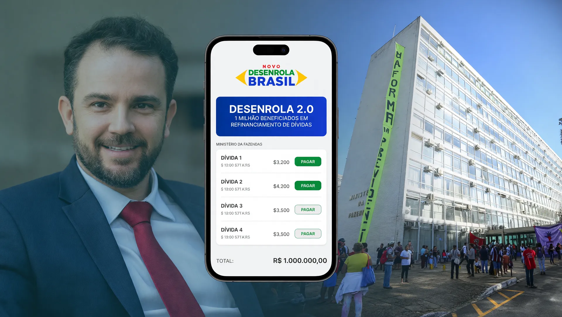 Desenrola 2.0 um milhão beneficiados em refinanciamento de dívidas