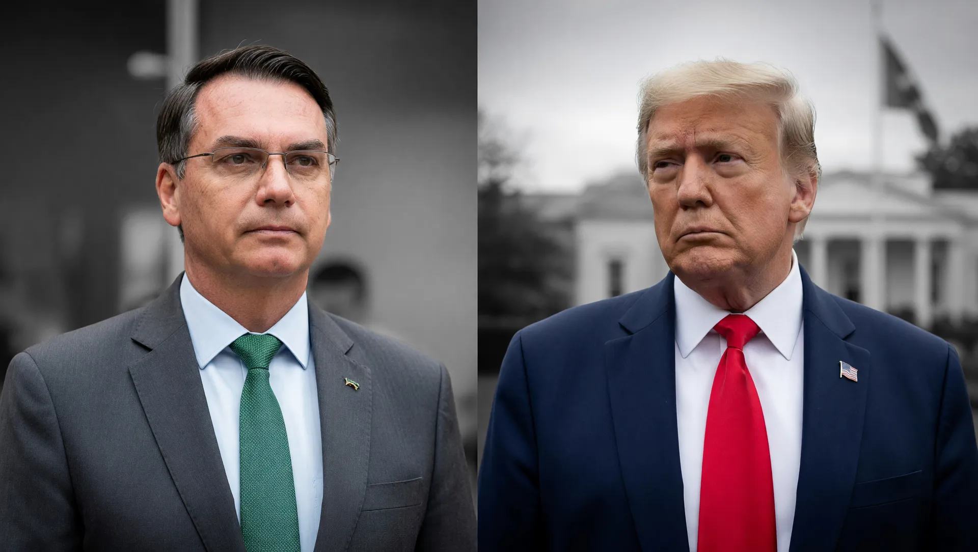 Flávio Bolsonaro encontro com Trump na Casa Branca