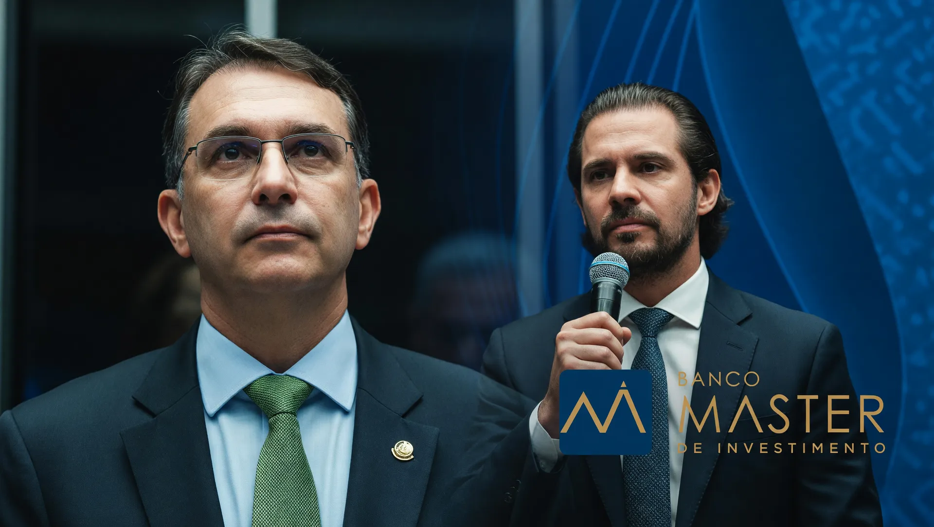 Flávio Bolsonaro e Daniel Vorcaro: encontro tornozeleira na trama do Banco Master investigado