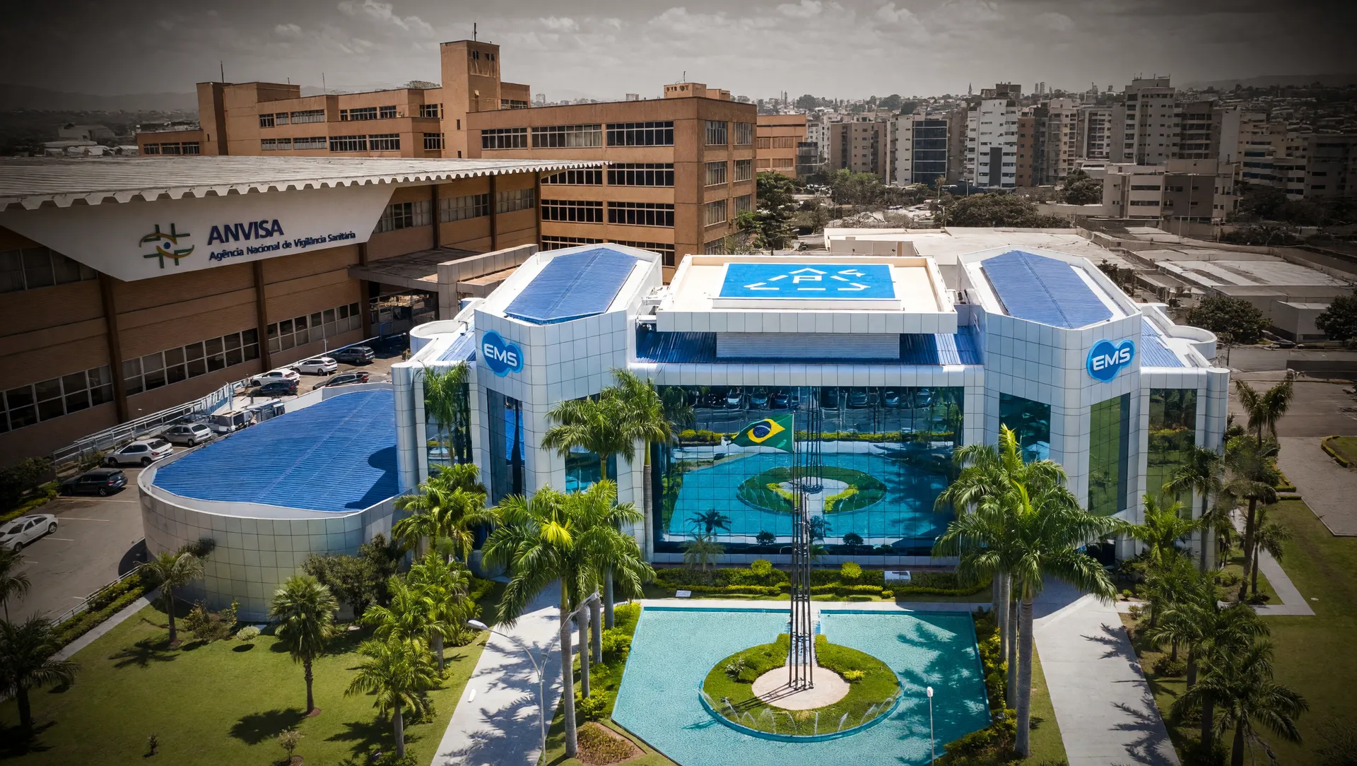 Sedes institucionais de órgãos reguladores e empresas farmacêuticas representando mercado ilegal semaglutida Brasil