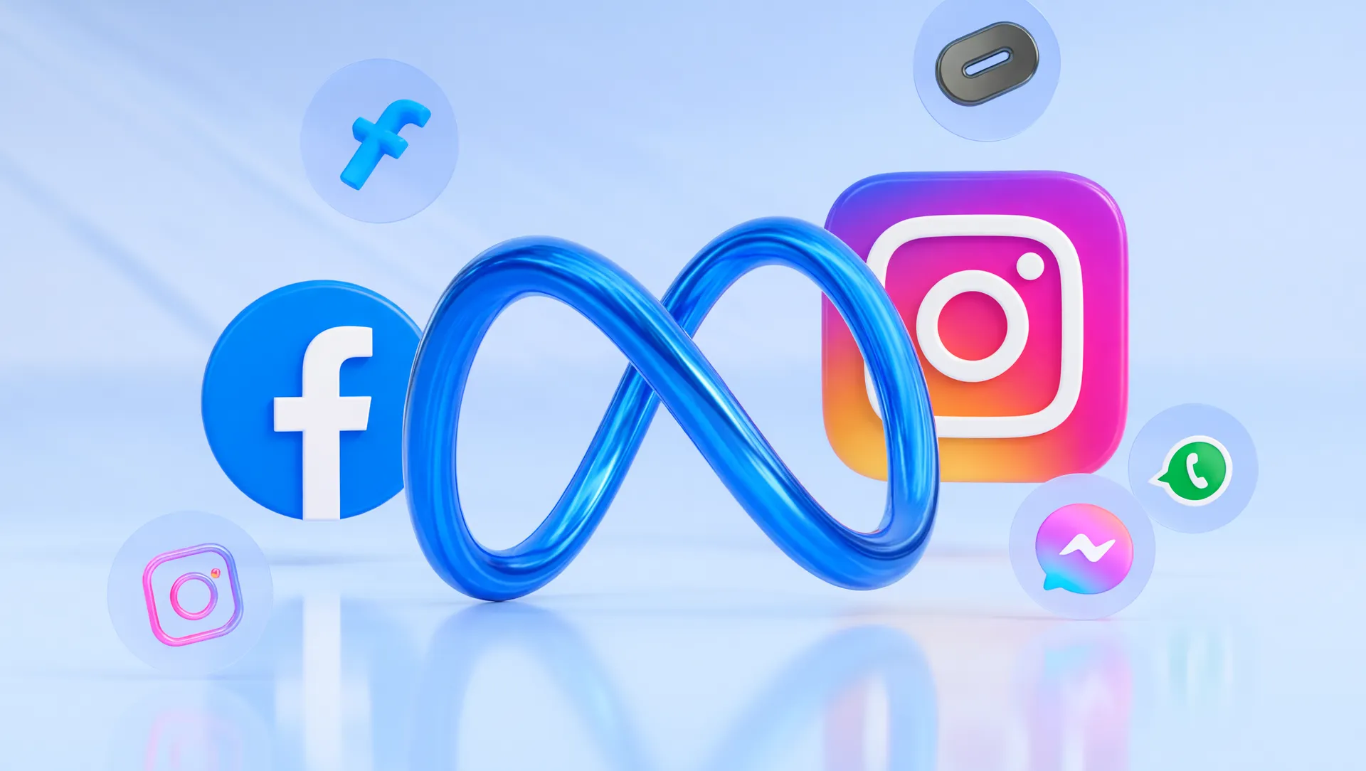 Composição editorial com logos da Meta, Instagram e Facebook destacando a estratégia de Meta IA verificação de idade menores