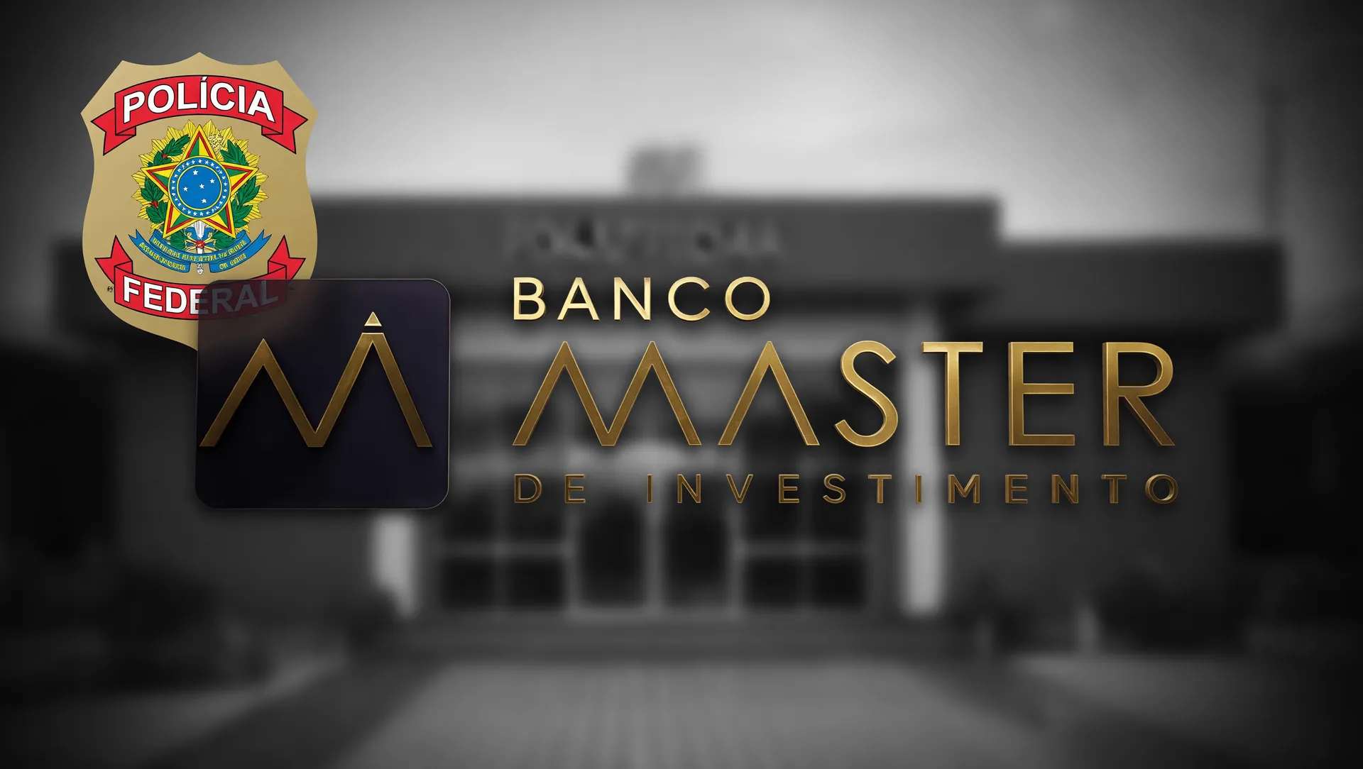 Brasão Polícia Federal com Banco Master: investigação de precatórios irregulares cedidos fundos de investimento