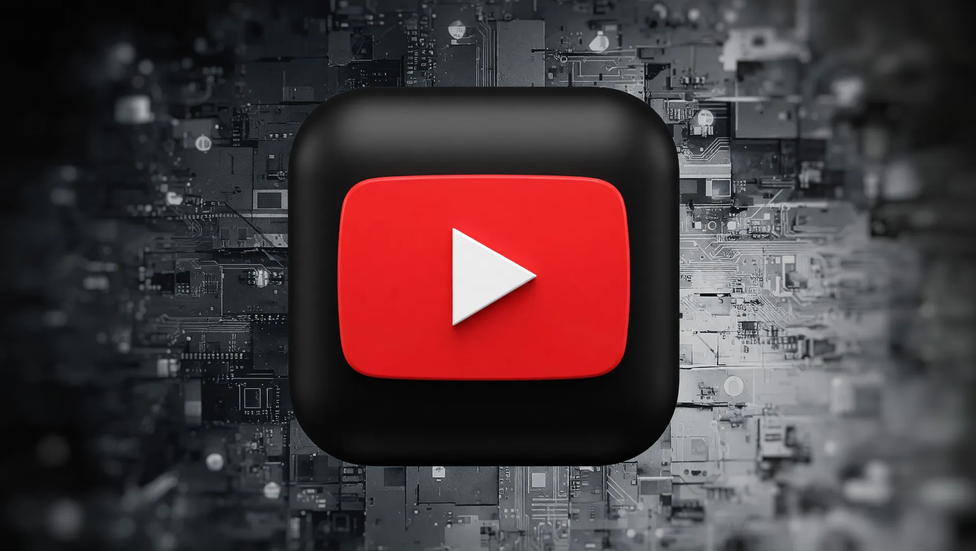 Logo YouTube como símbolo de rotulagem automática de IA no YouTube para detecção de vídeos gerados