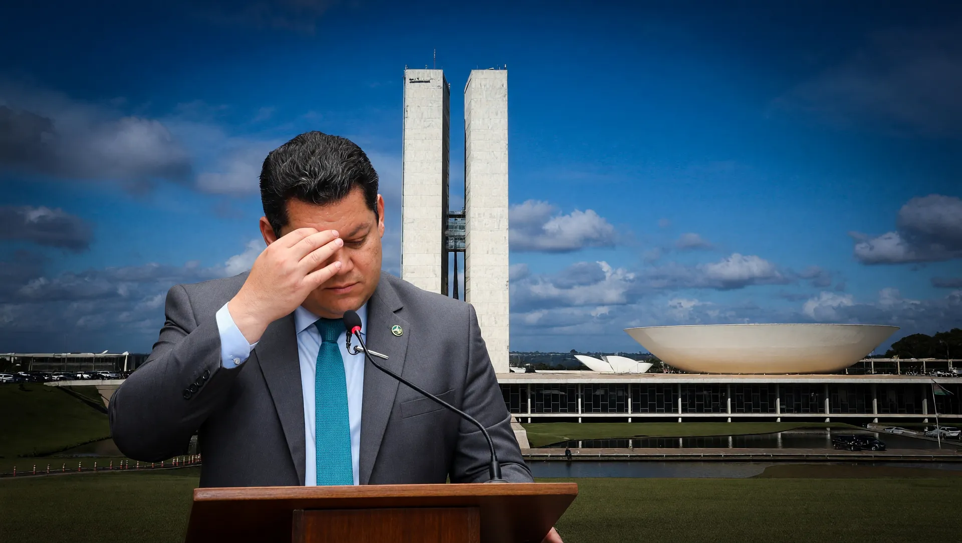 Alcolumbre recusando CPMI do Master no Senado, crítica ao palanque eleitoral