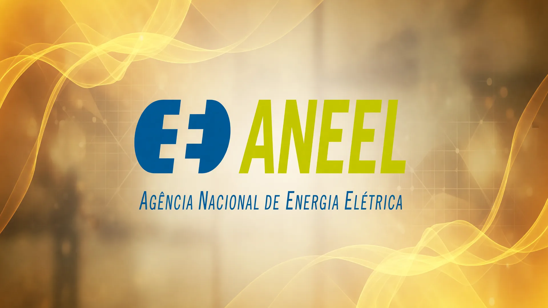 Logo Aneel com foco em bandeira amarela julho conta de luz