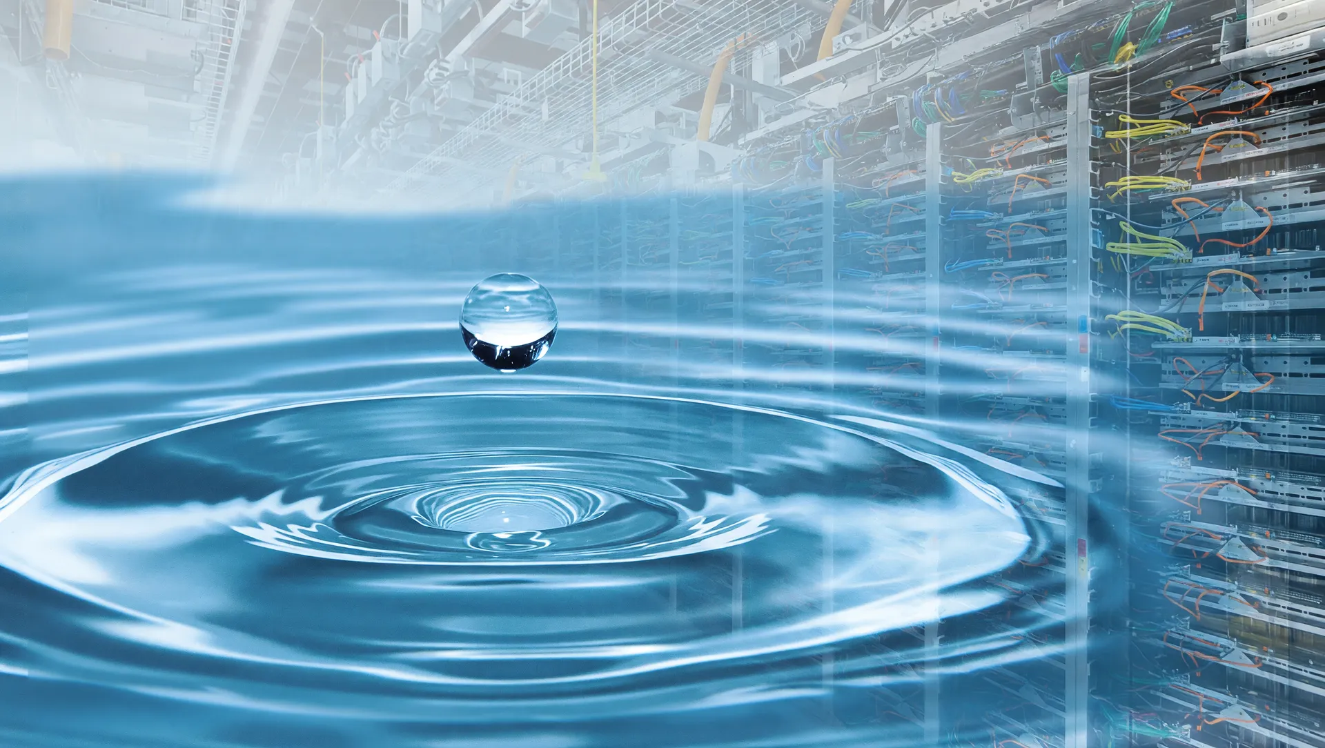 Gota d'água e infraestrutura de data center: consumo de água em data centers de inteligência artificial