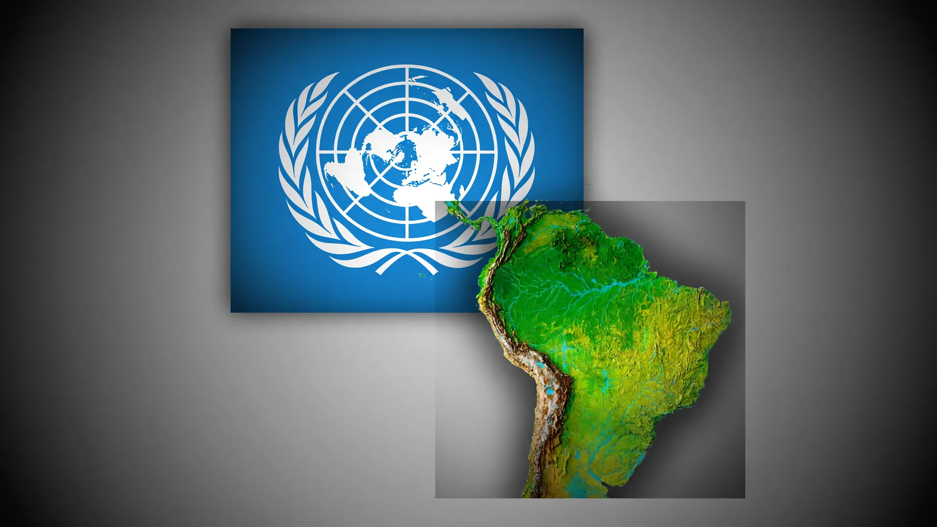 Composição editorial da ONU e mapa latino-americano sobre cortes na ajuda internacional no combate ao HIV
